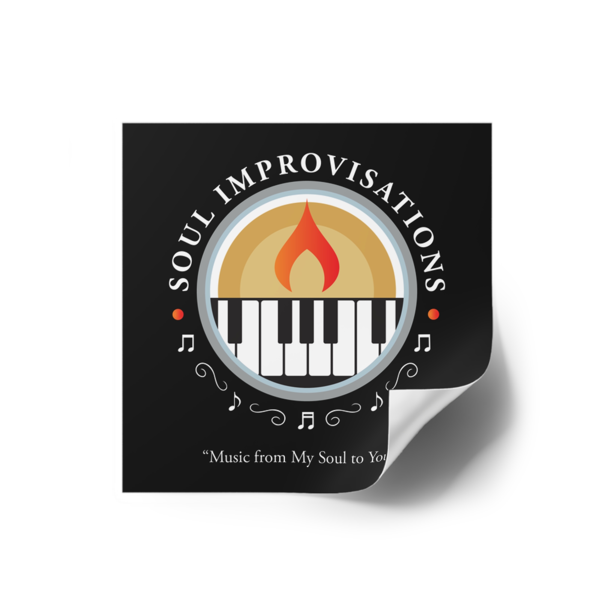 Soul Improvisations Square Stickers, Indoor-Outdoor - Image 2