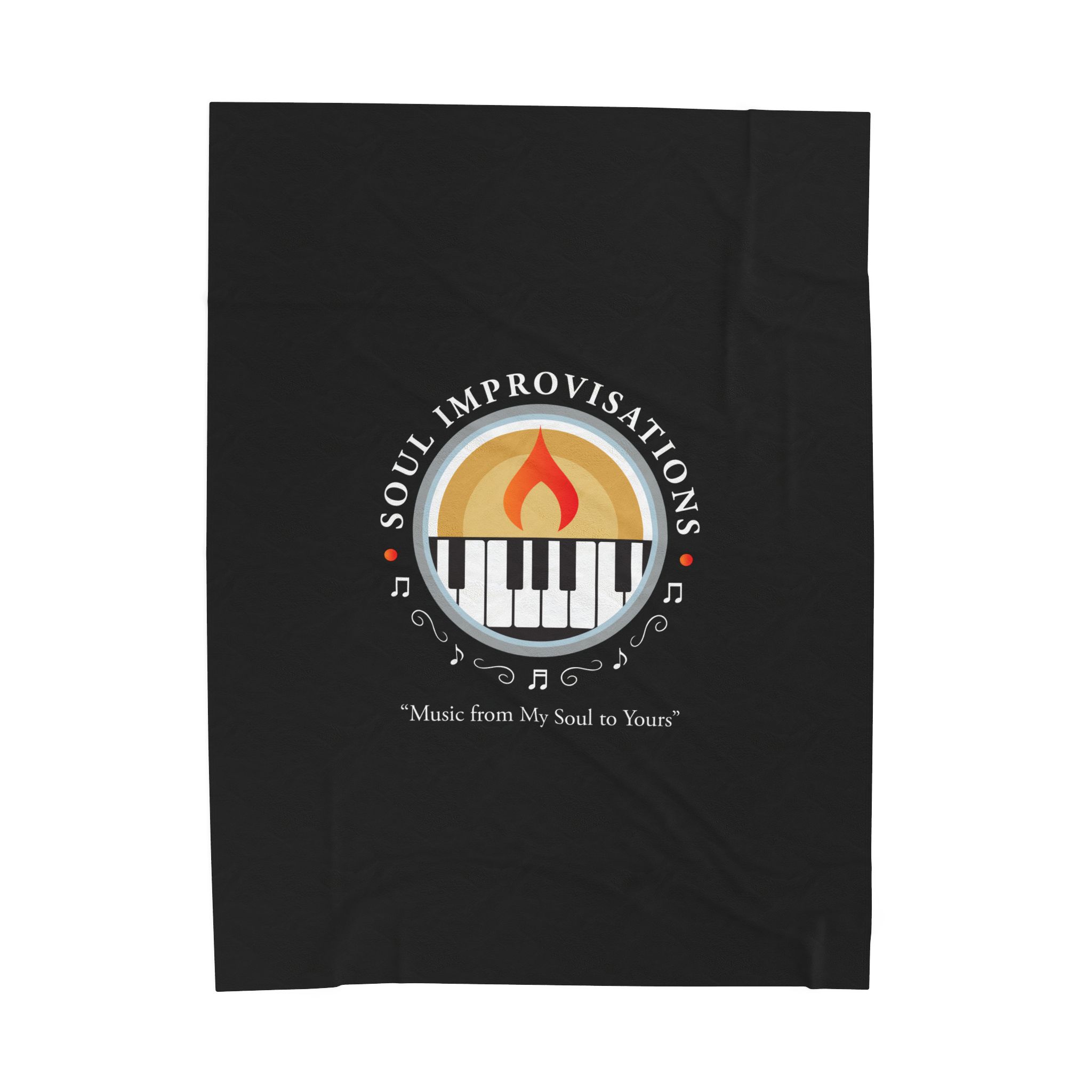 Soul Improvisations Velveteen Plush Blanket - Black - Image 5