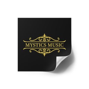Mystics Music Square Stickers, Indoor-Outdoor