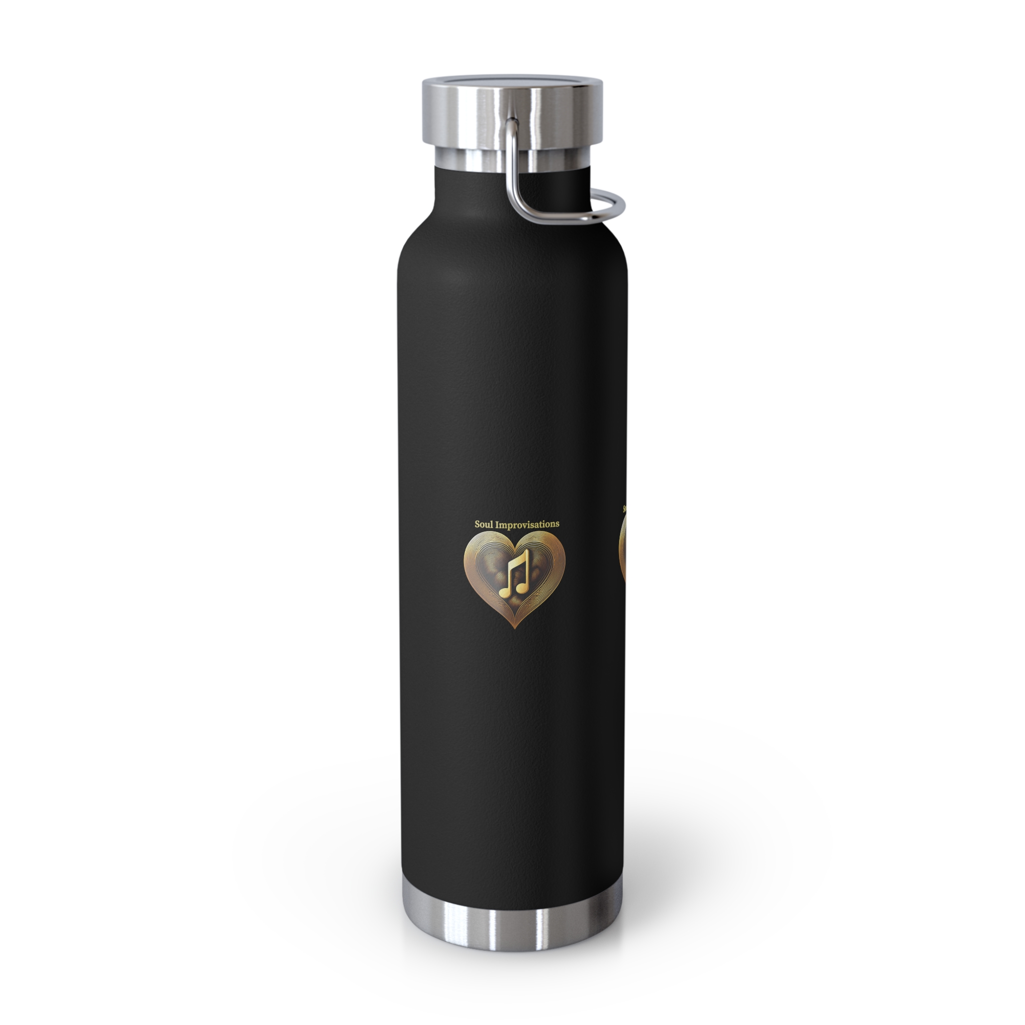 Gold Musical Heart Copper Vacuum Insulated Water Bottle - Image 10