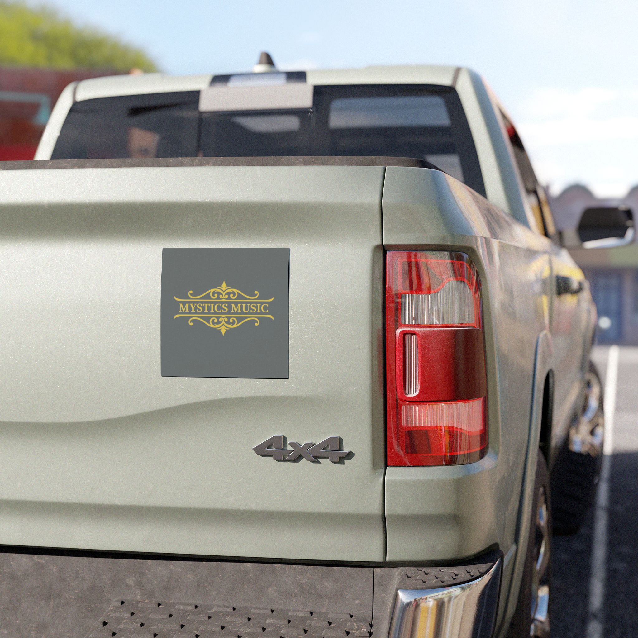 Mystics Music Car Magnet - Grey - Image 3