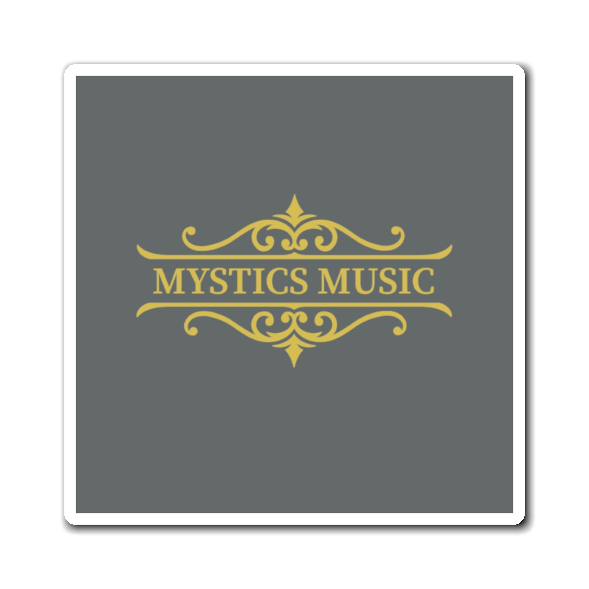 Mystics Music Home Magnet - Grey