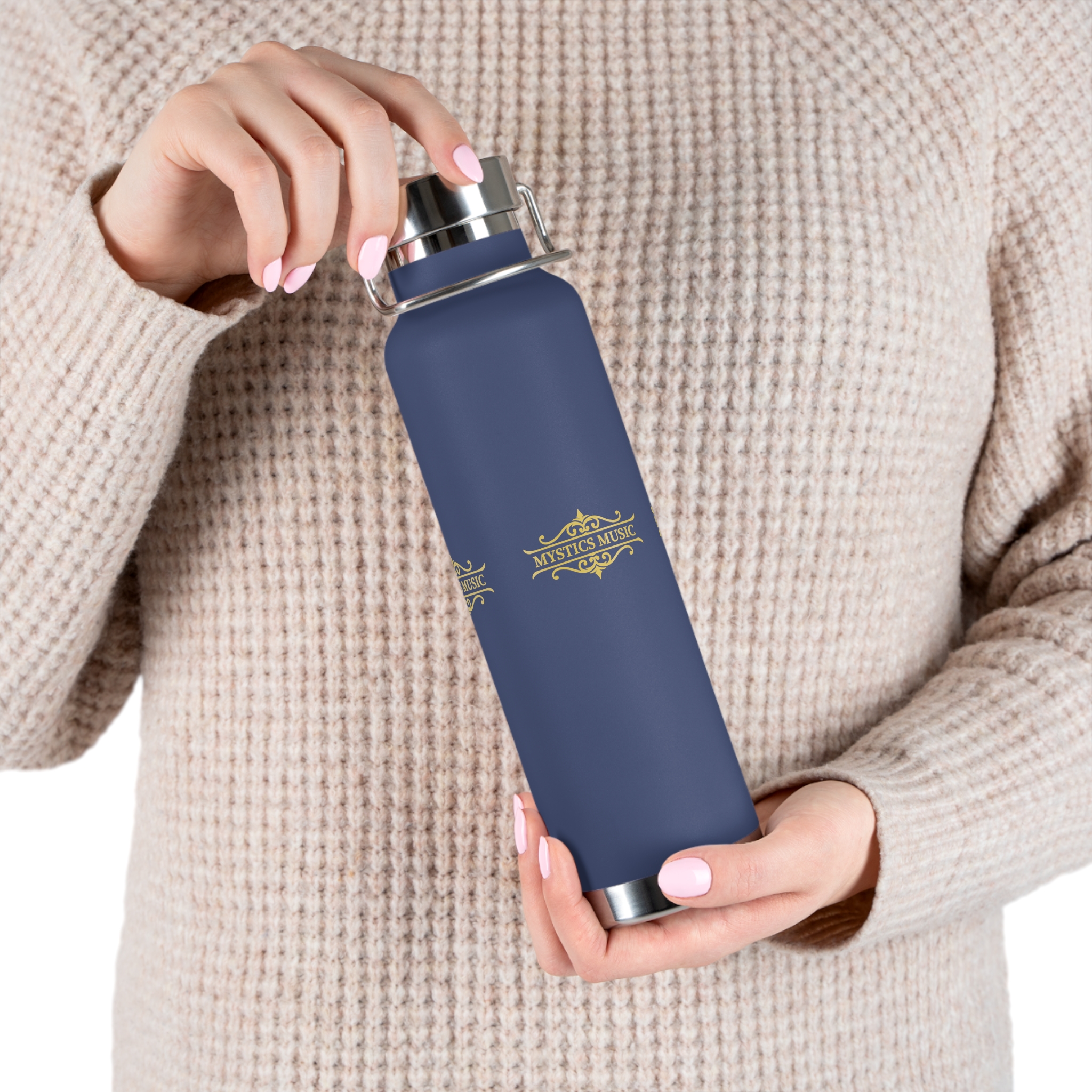 Mystics Music Copper Vacuum Insulated Water Bottle (dark colors) - Image 17