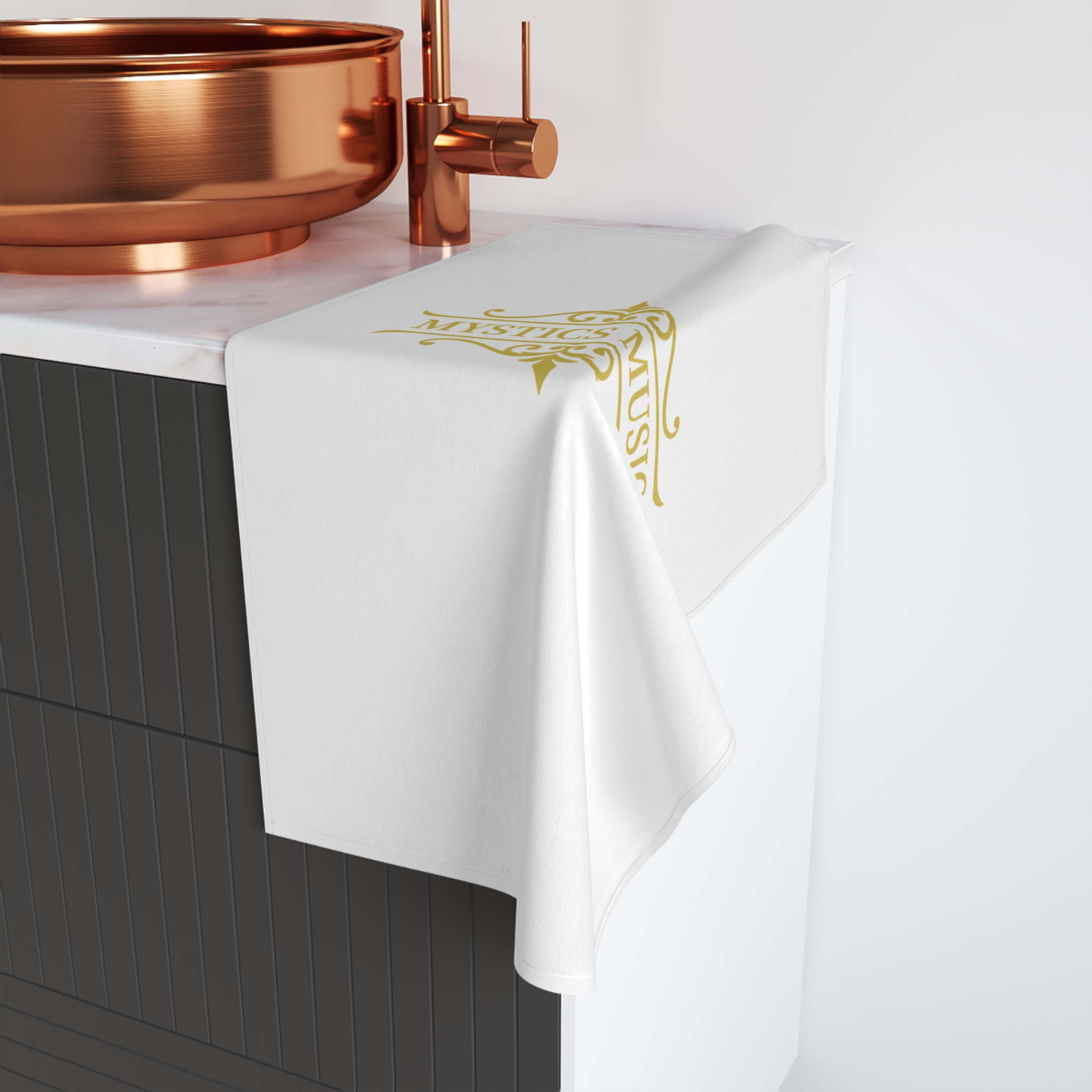 Mystics Music Hand Towel - White - Image 4