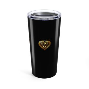 Gold Musical Heart 20oz Tumbler - Black