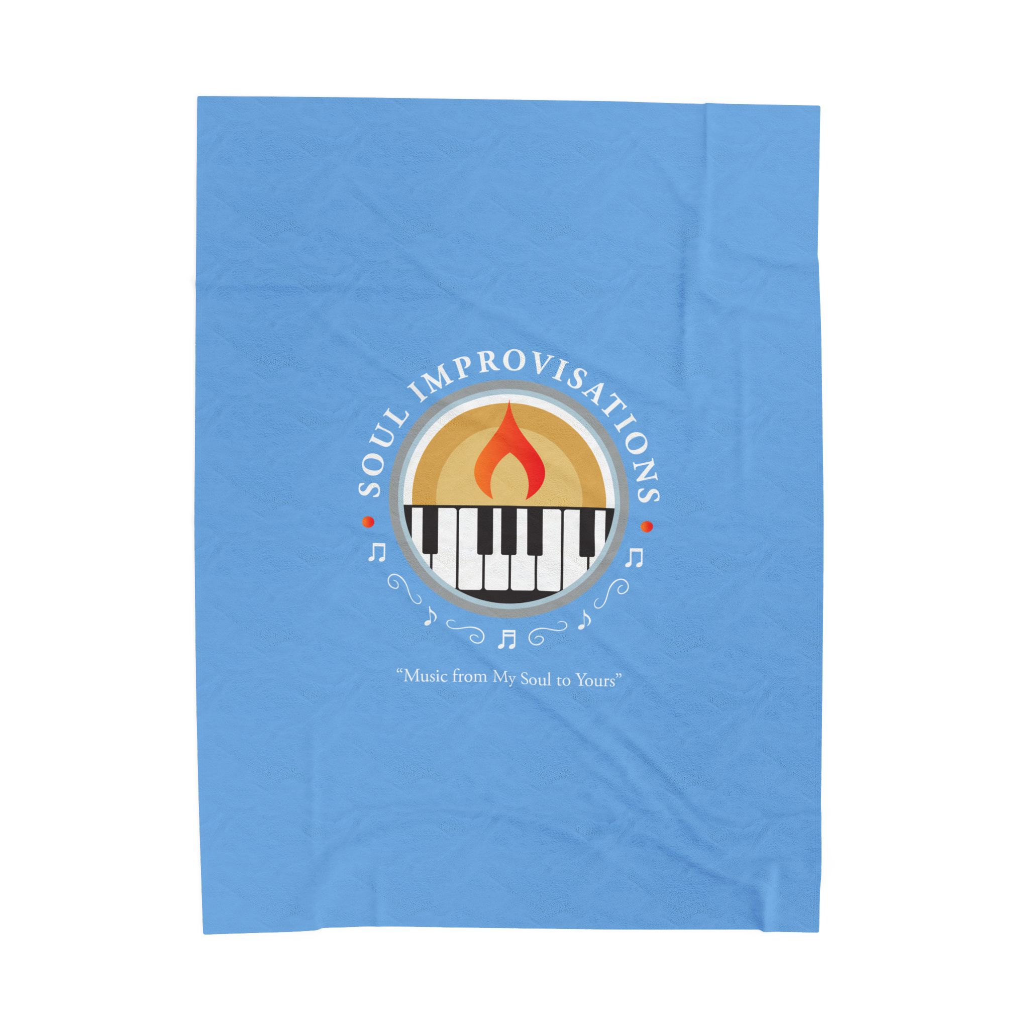 Soul Improvisations Velveteen Plush Blanket - Light Blue - Image 5