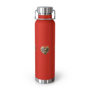 Gold Musical Heart Copper Vacuum Insulated Water Bottle