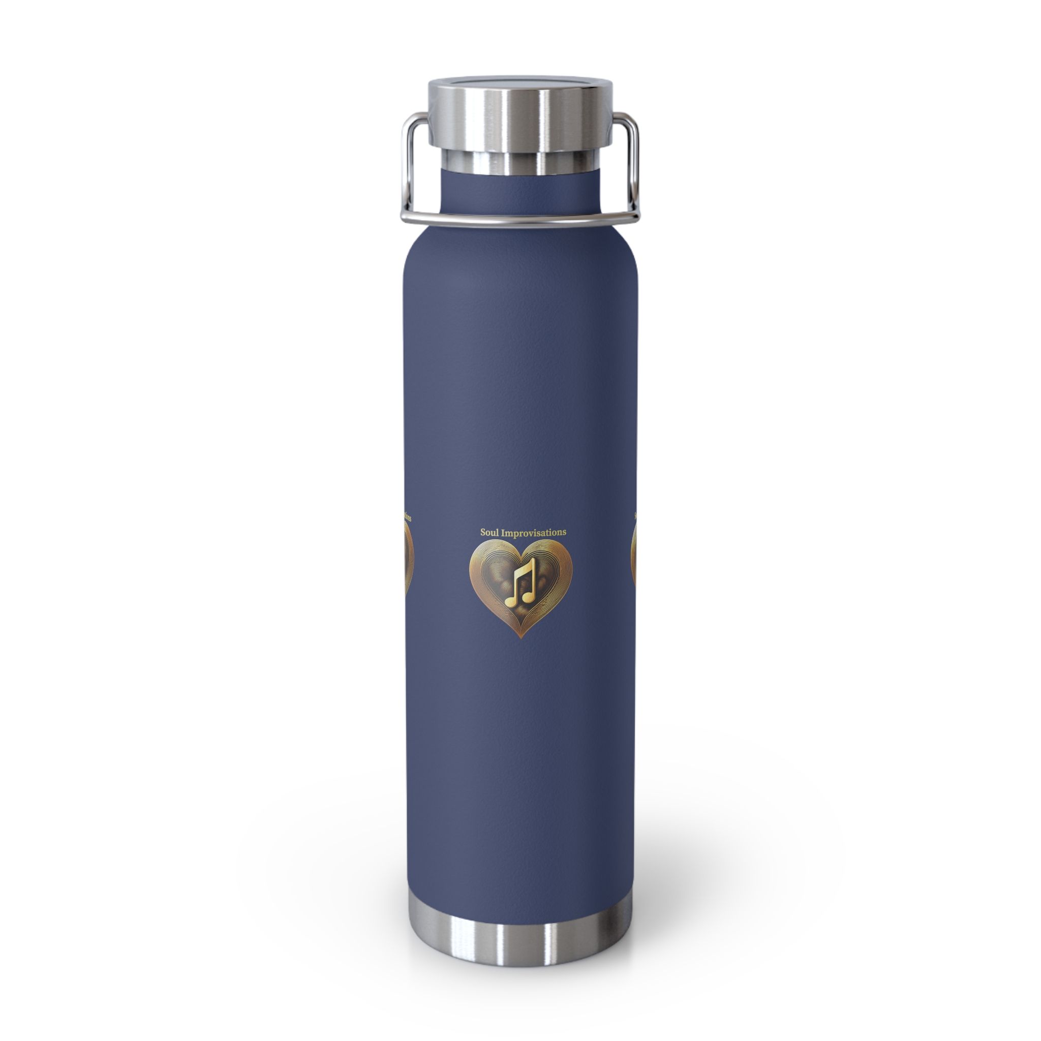 Gold Musical Heart Copper Vacuum Insulated Water Bottle - Image 22