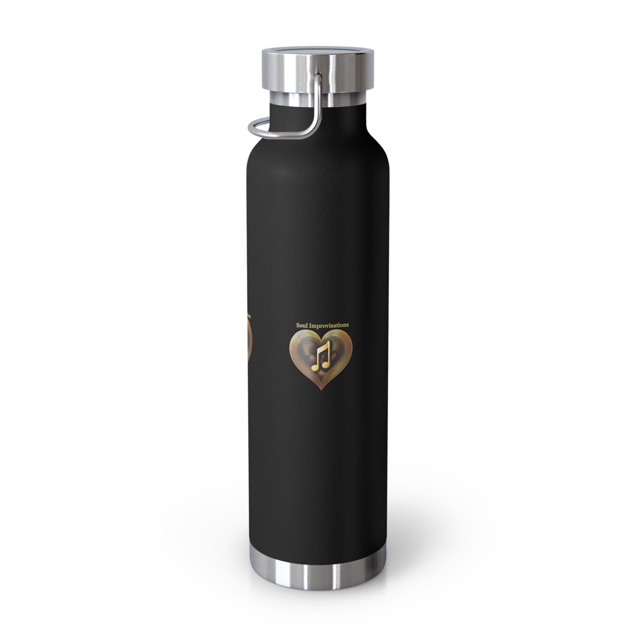 Gold Musical Heart Copper Vacuum Insulated Water Bottle - Image 11