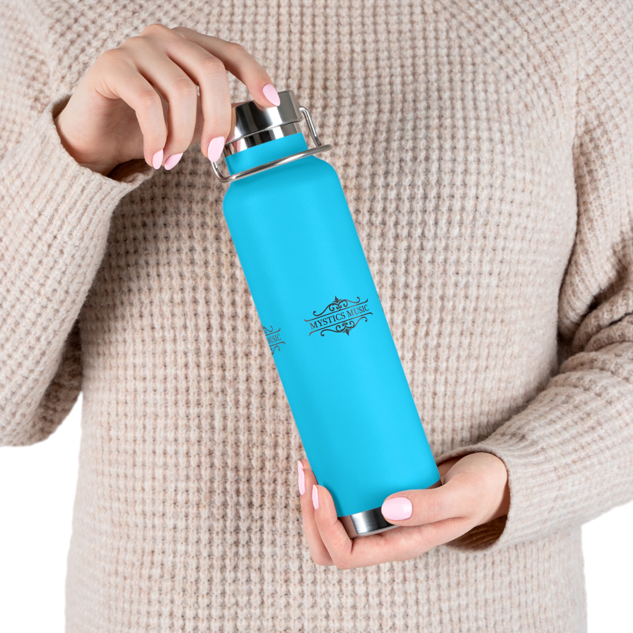Mystics Music Copper Vacuum Insulated Water Bottle (light colors)