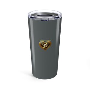 Gold Musical Heart 20oz Tumbler - Grey