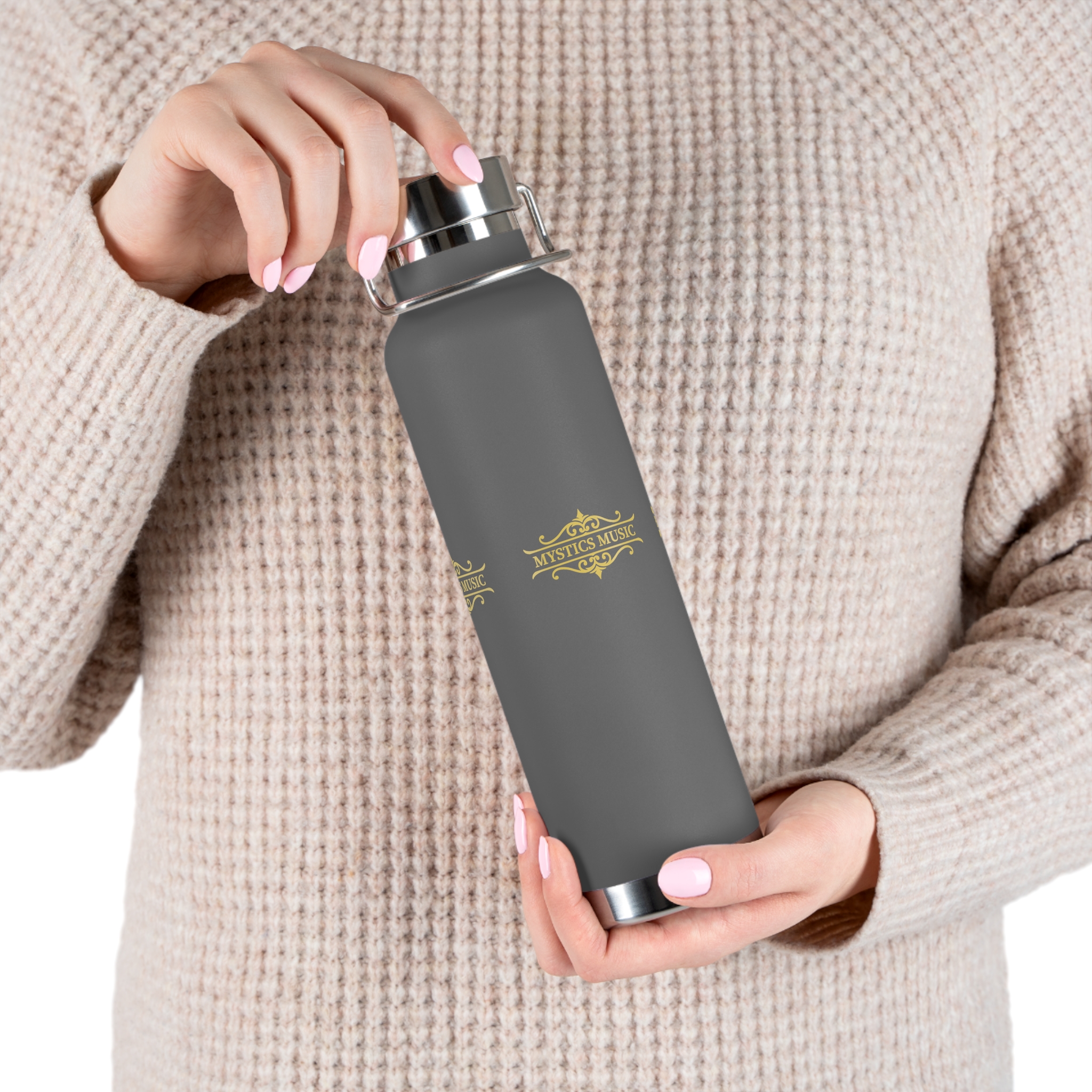 Mystics Music Copper Vacuum Insulated Water Bottle (dark colors) - Image 11