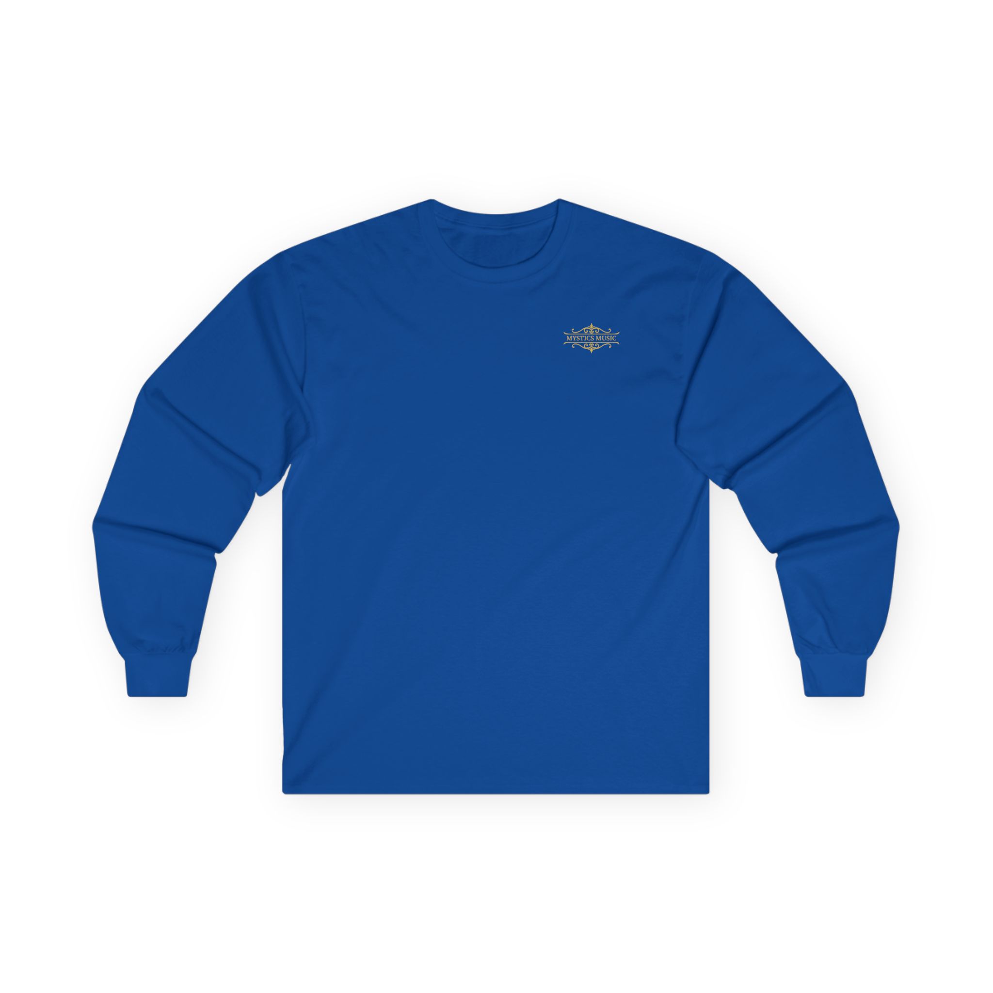 Mystics Music Unisex Ultra Cotton Long Sleeve T-Shirt (dark colors - left chest logo) - Image 2