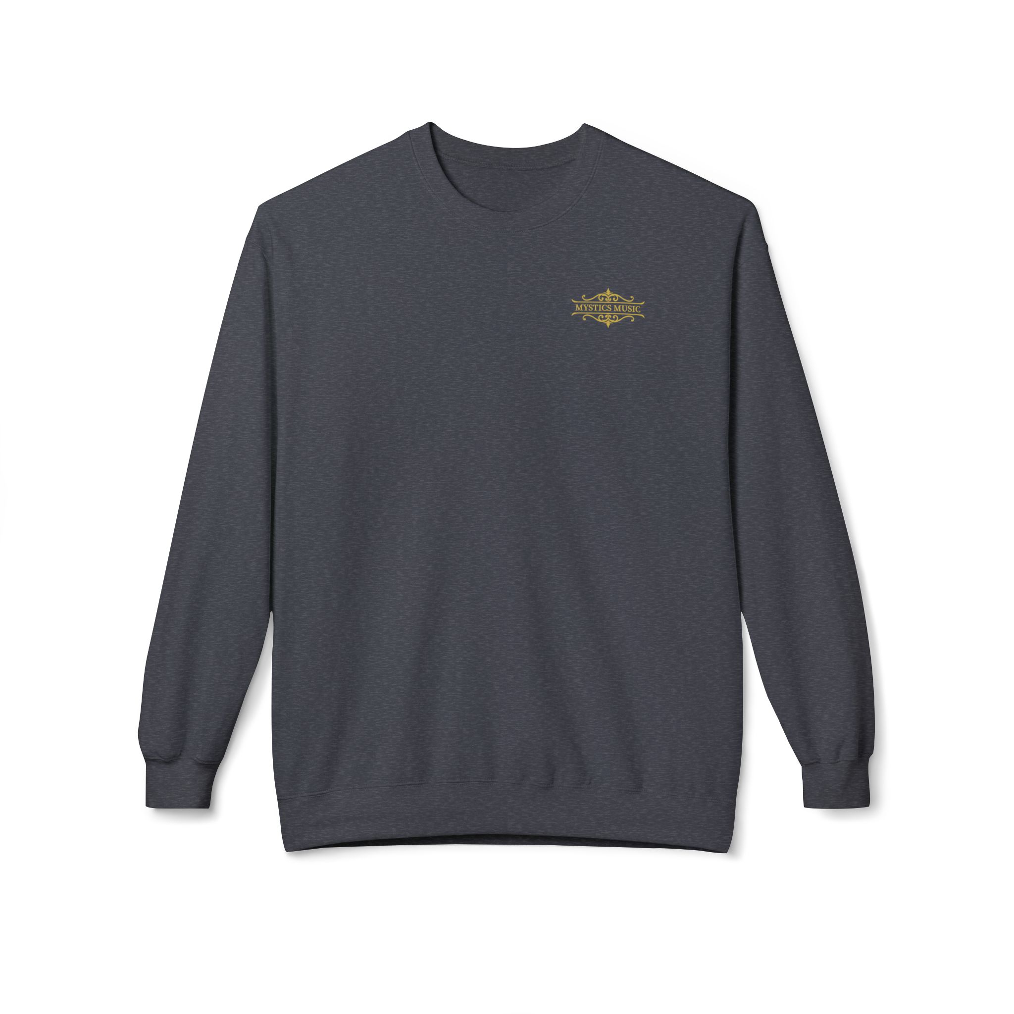 Mystics Music Unisex Midweight Crewneck Sweatshirt (dark colors - left chest logo) - Image 6