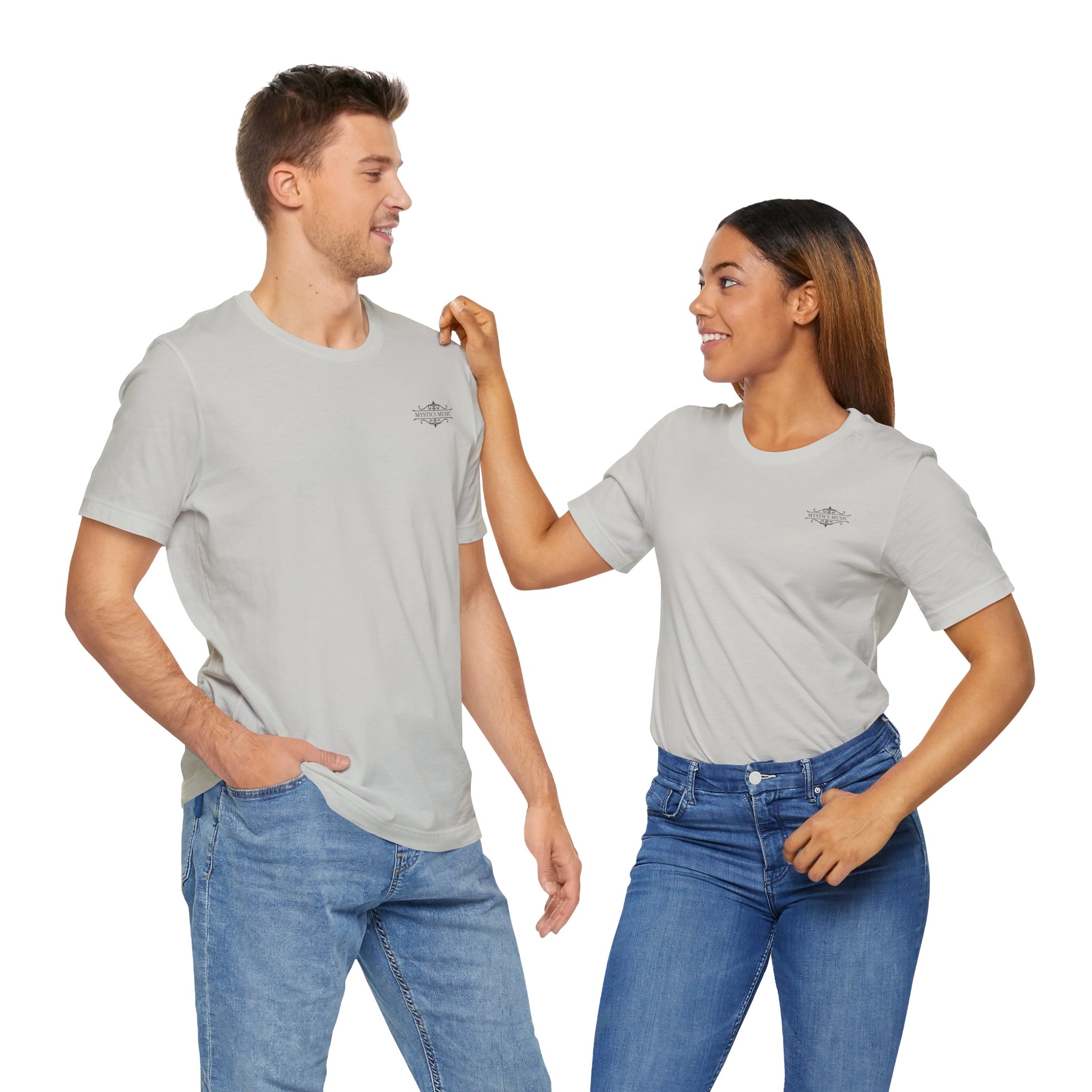 Mystics Music Unisex Jersey Short Sleeve T-Shirt (light colors - left chest logo) - Image 21