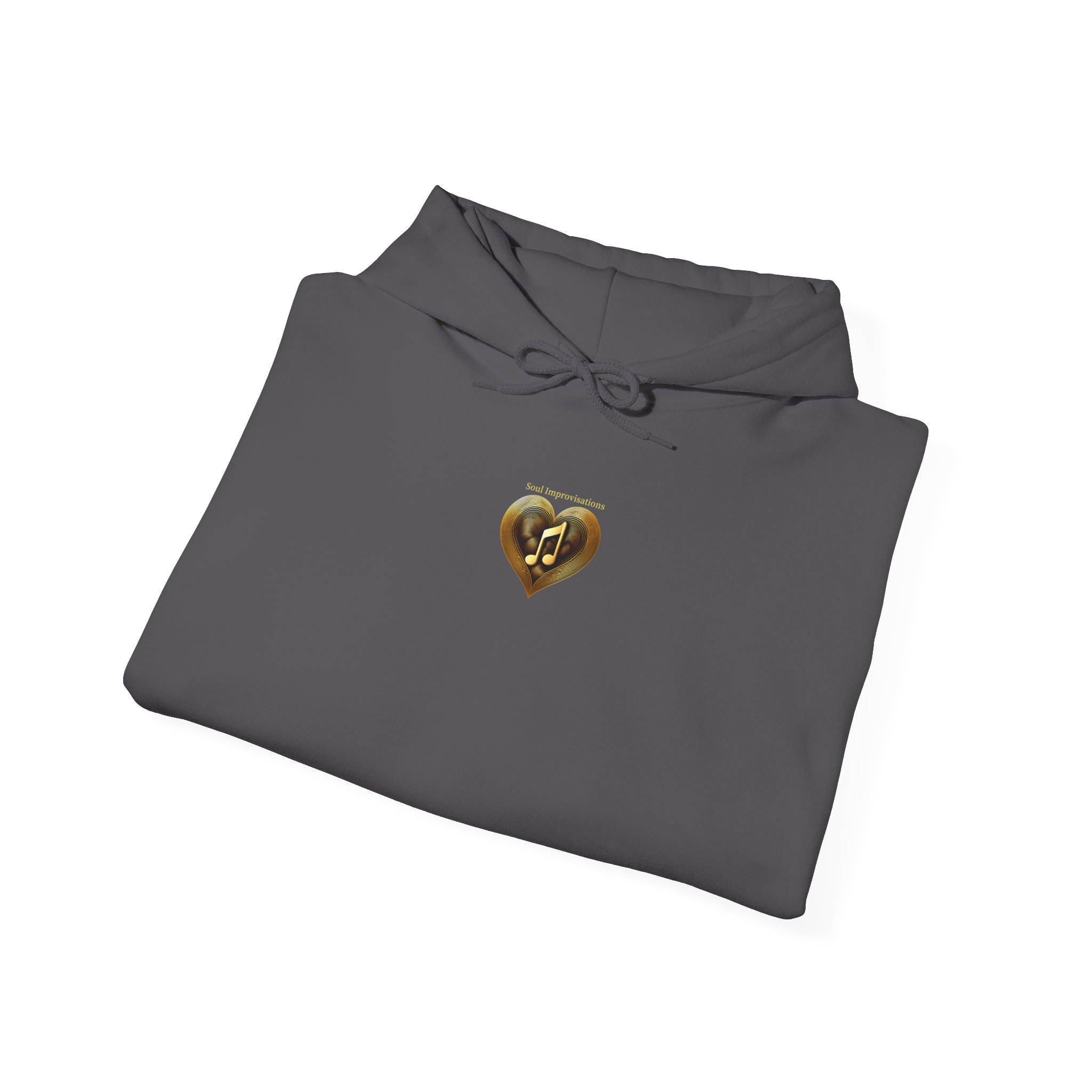 Gold Musical Heart Unisex Heavy Blend™ Pullover Hooded Sweatshirt - Image 15