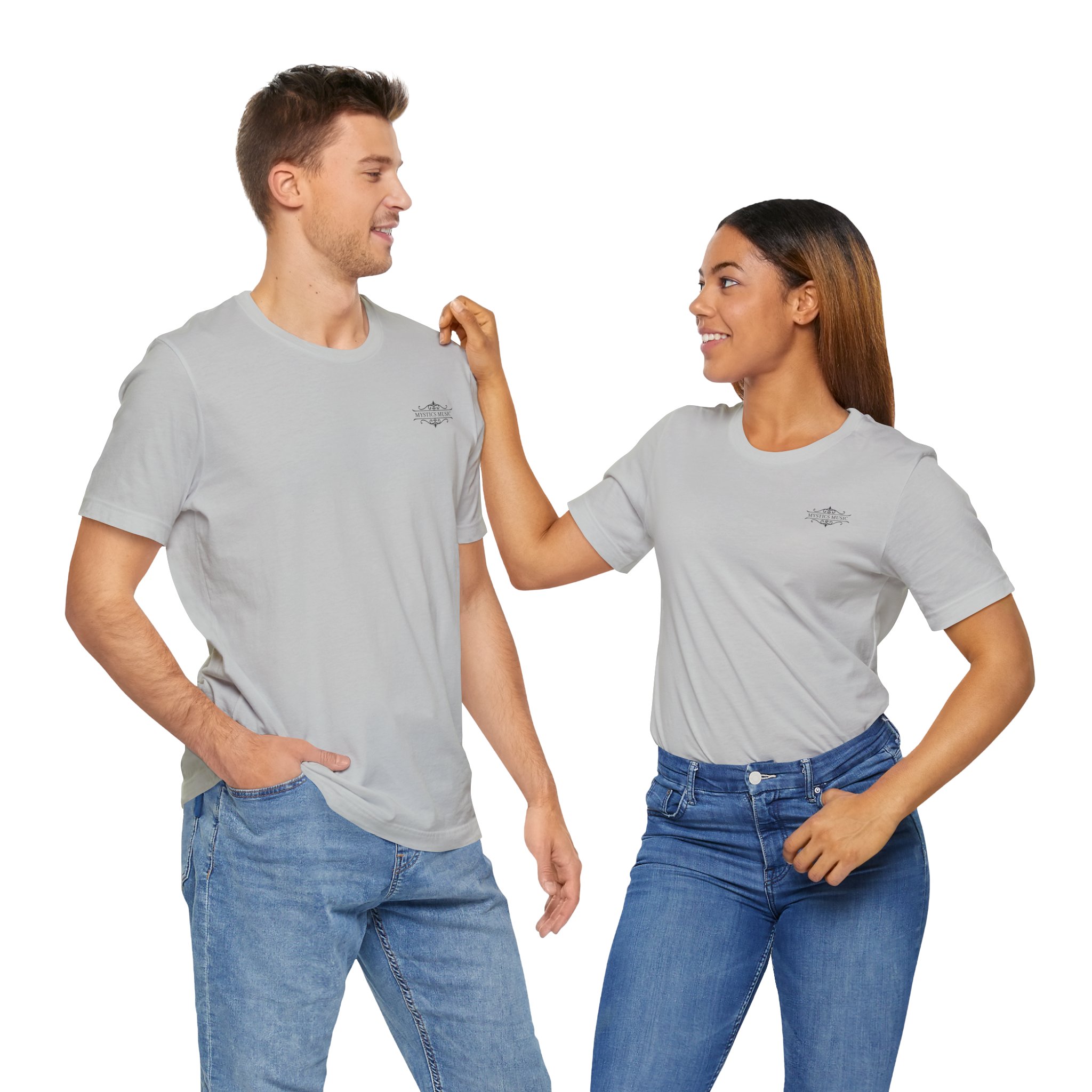 Mystics Music Unisex Jersey Short Sleeve T-Shirt (light colors - left chest logo) - Image 6