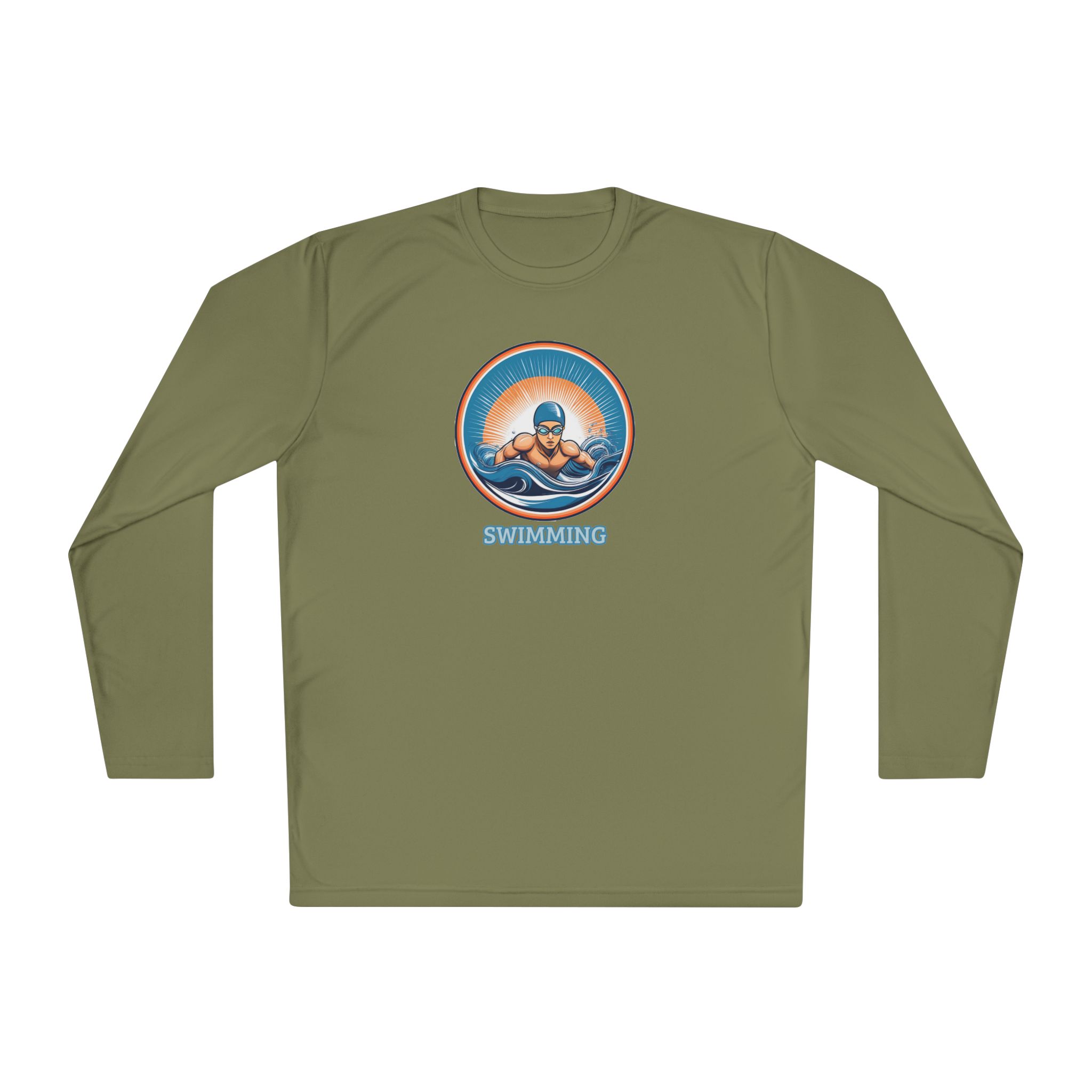 Men's Swimming - Unisex Lightweight Long Sleeve T-Shirt - Image 13