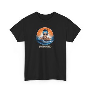 Women's Swimming Unisex Heavy Cotton Short Sleeve T-Shirt