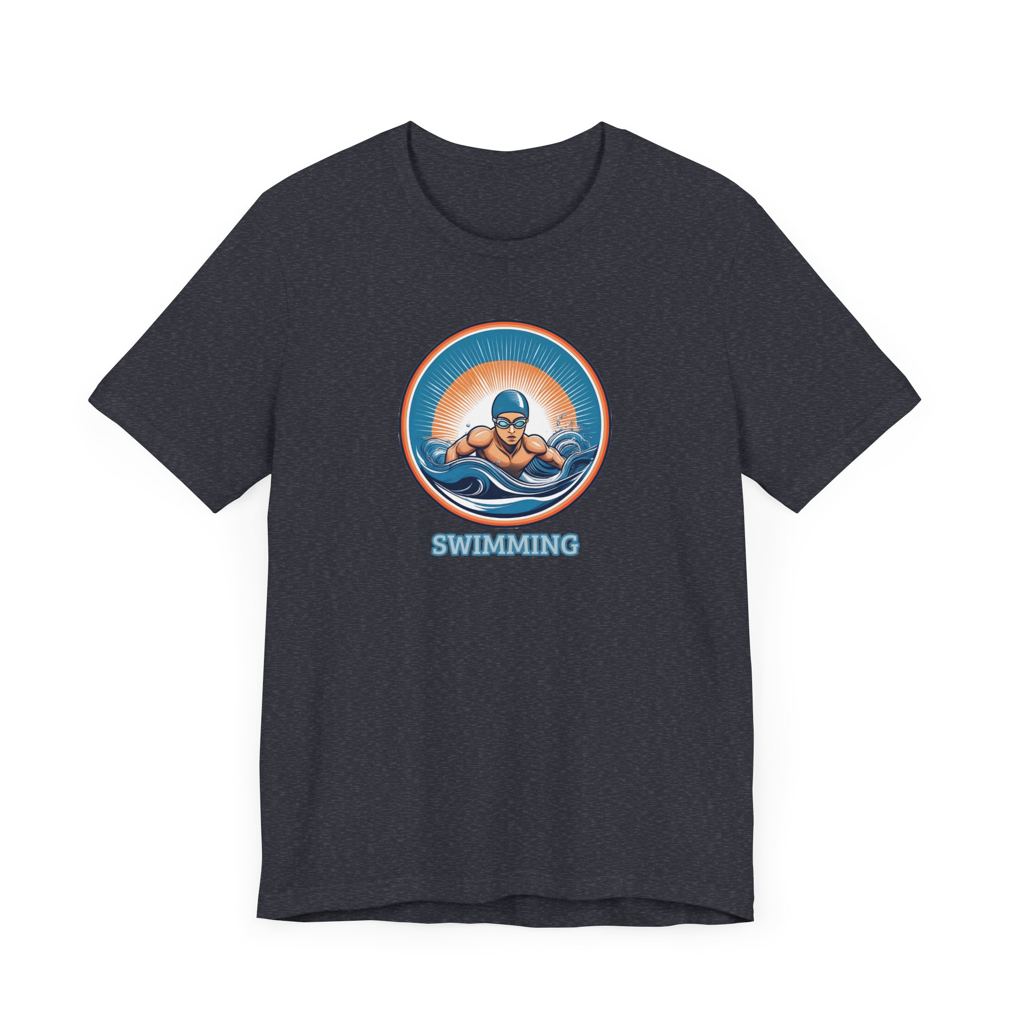 Men's Swimming - Unisex Jersey Short Sleeve T-Shirt - Image 27