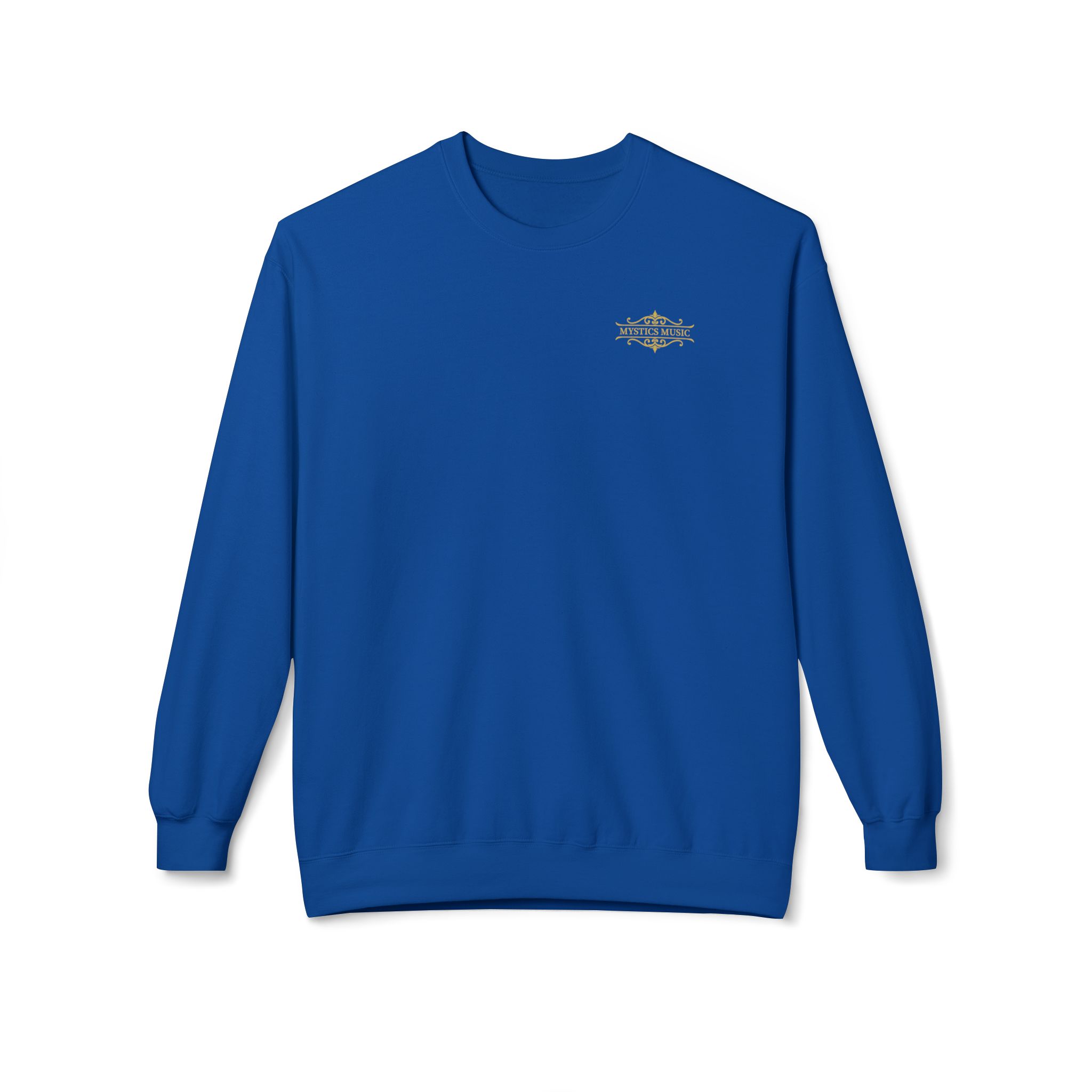 Mystics Music Unisex Midweight Crewneck Sweatshirt (dark colors - left chest logo) - Image 3