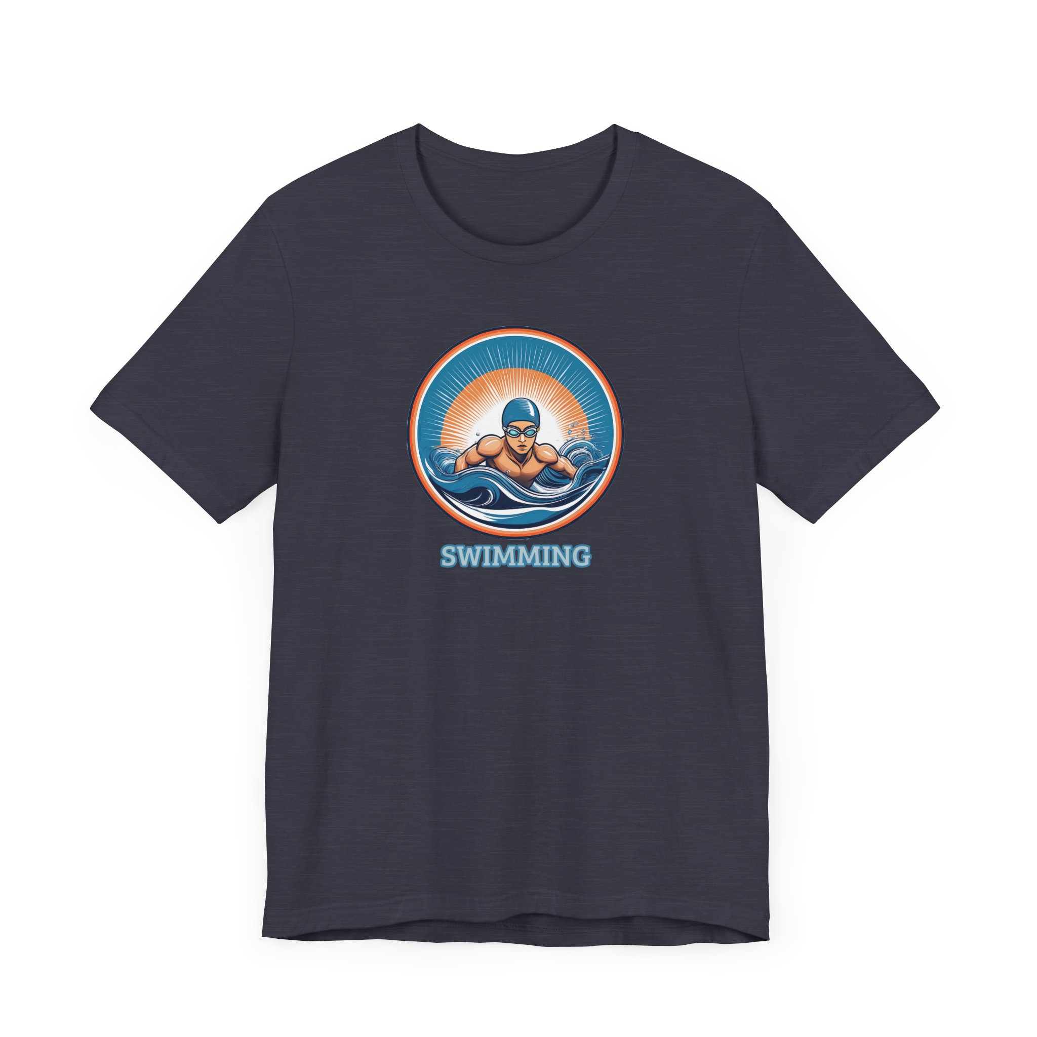 Men's Swimming - Unisex Jersey Short Sleeve T-Shirt - Image 30