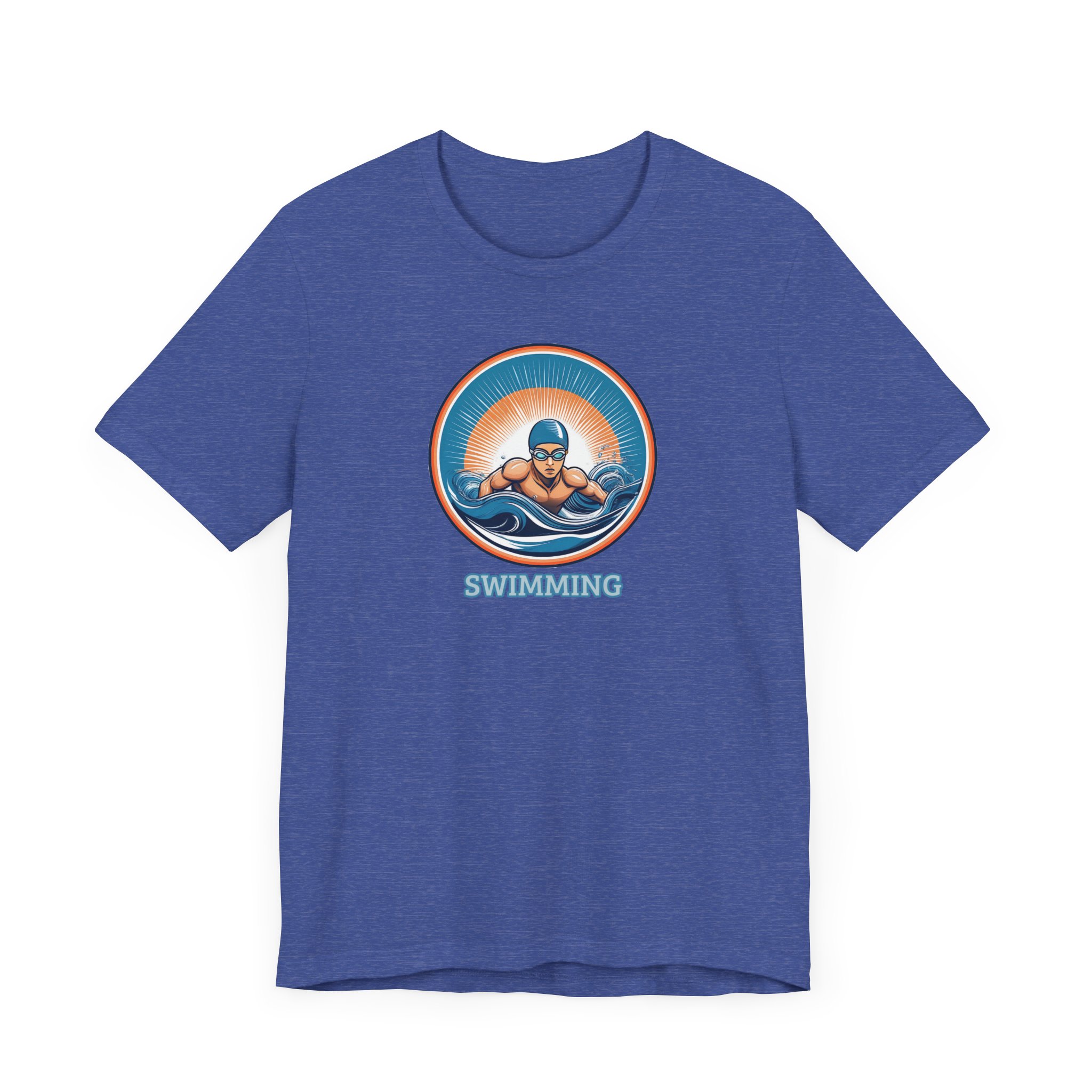 Men's Swimming - Unisex Jersey Short Sleeve T-Shirt - Image 18