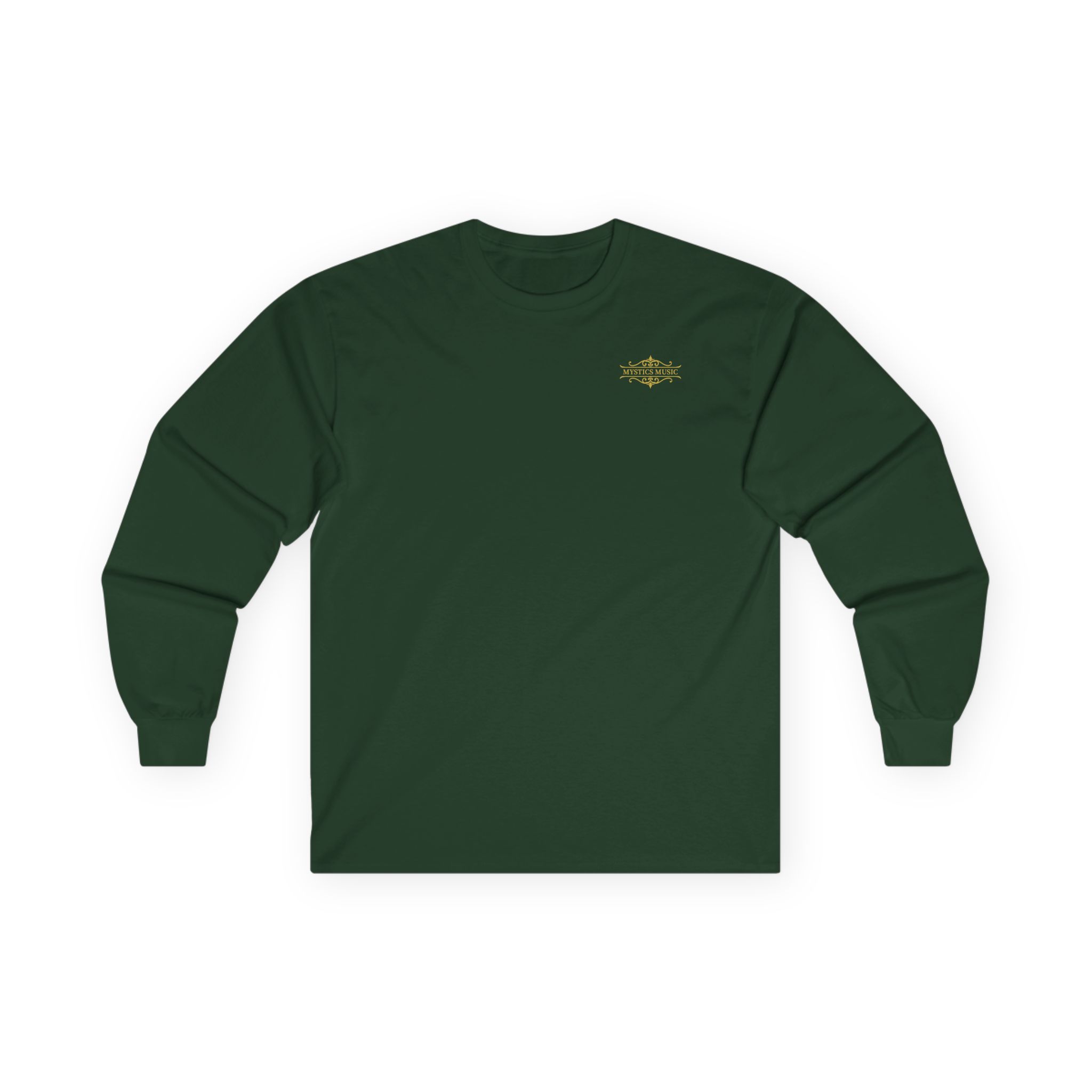 Mystics Music Unisex Ultra Cotton Long Sleeve T-Shirt (dark colors - left chest logo) - Image 4