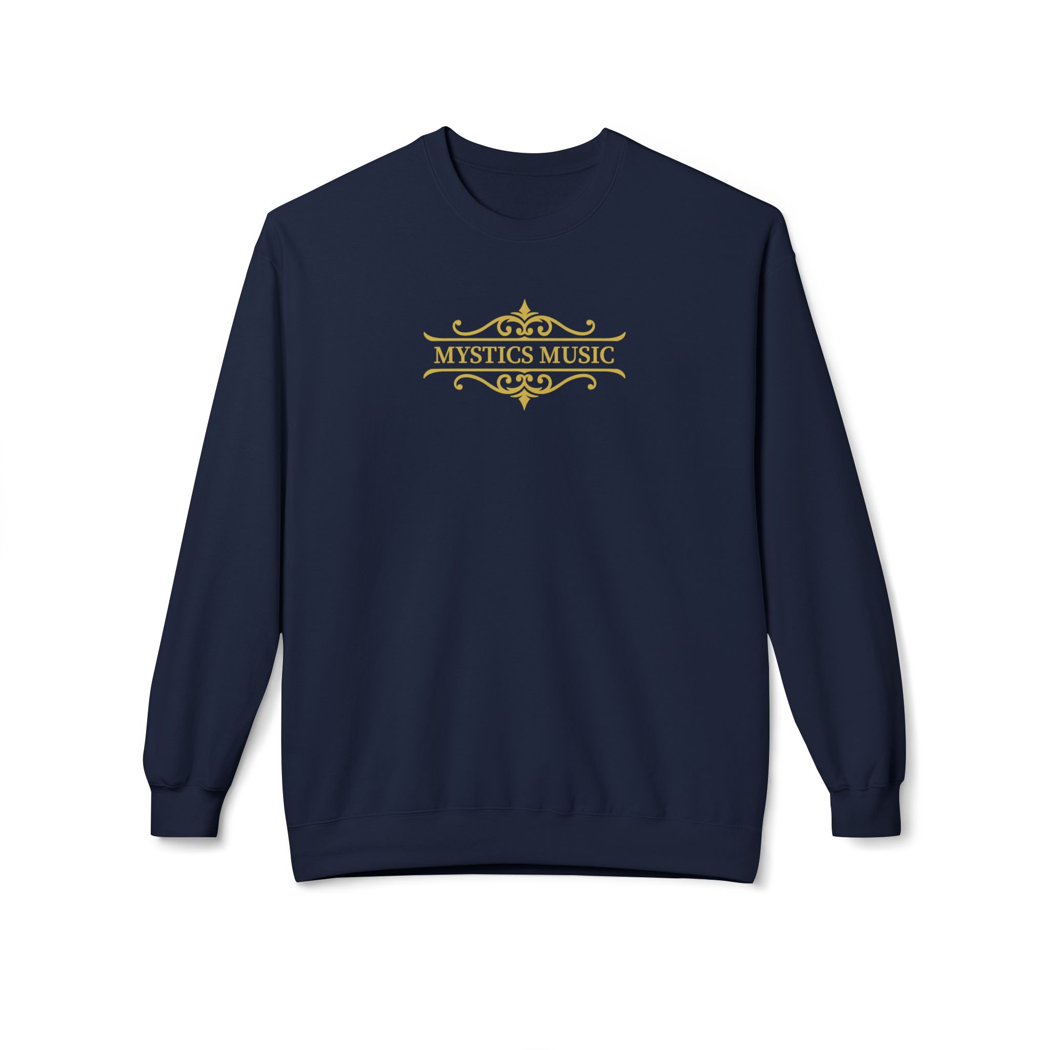 Mystics Music Unisex Midweight Crewneck Sweatshirt (dark colors - large logo) - Image 4