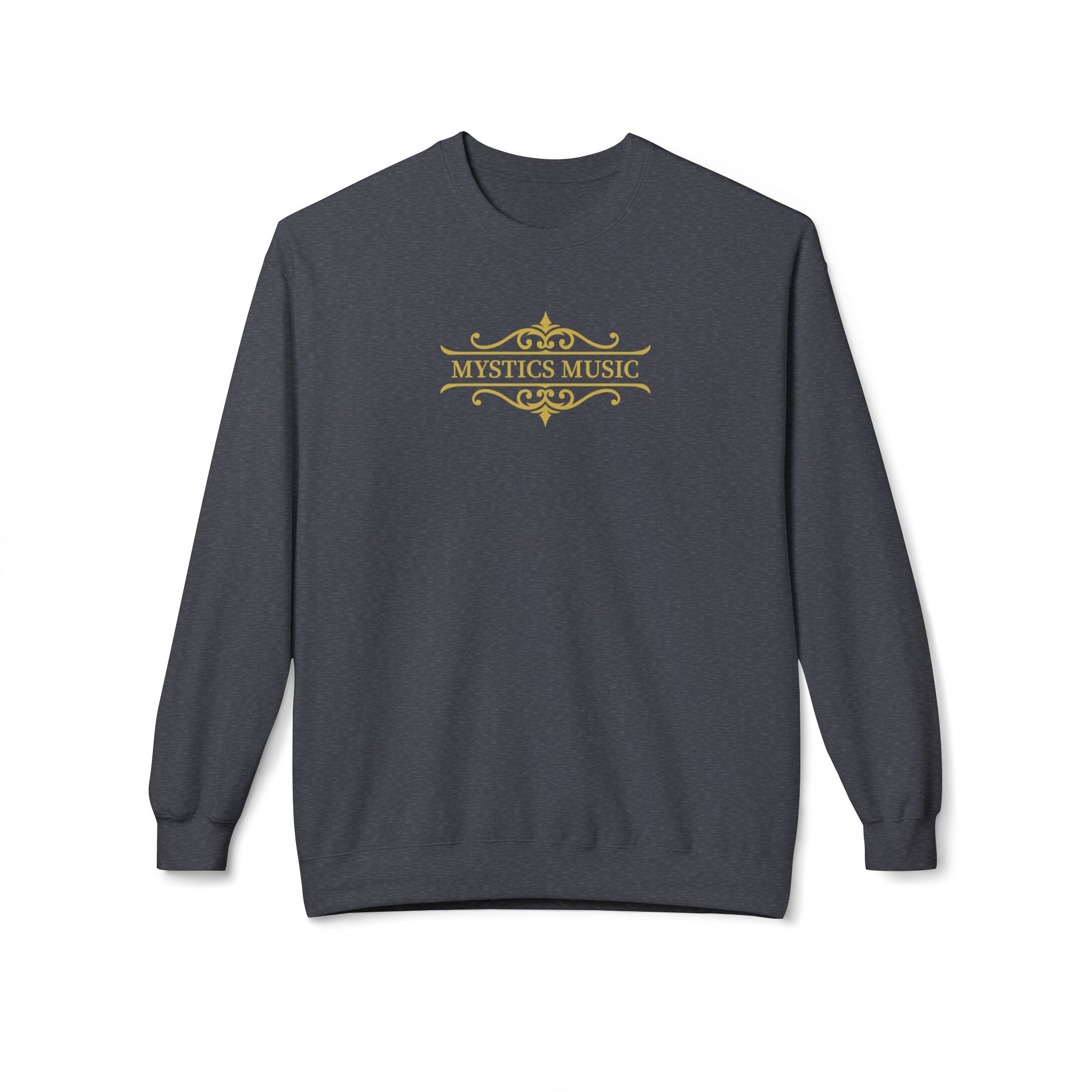 Mystics Music Unisex Midweight Crewneck Sweatshirt (dark colors - large logo) - Image 2
