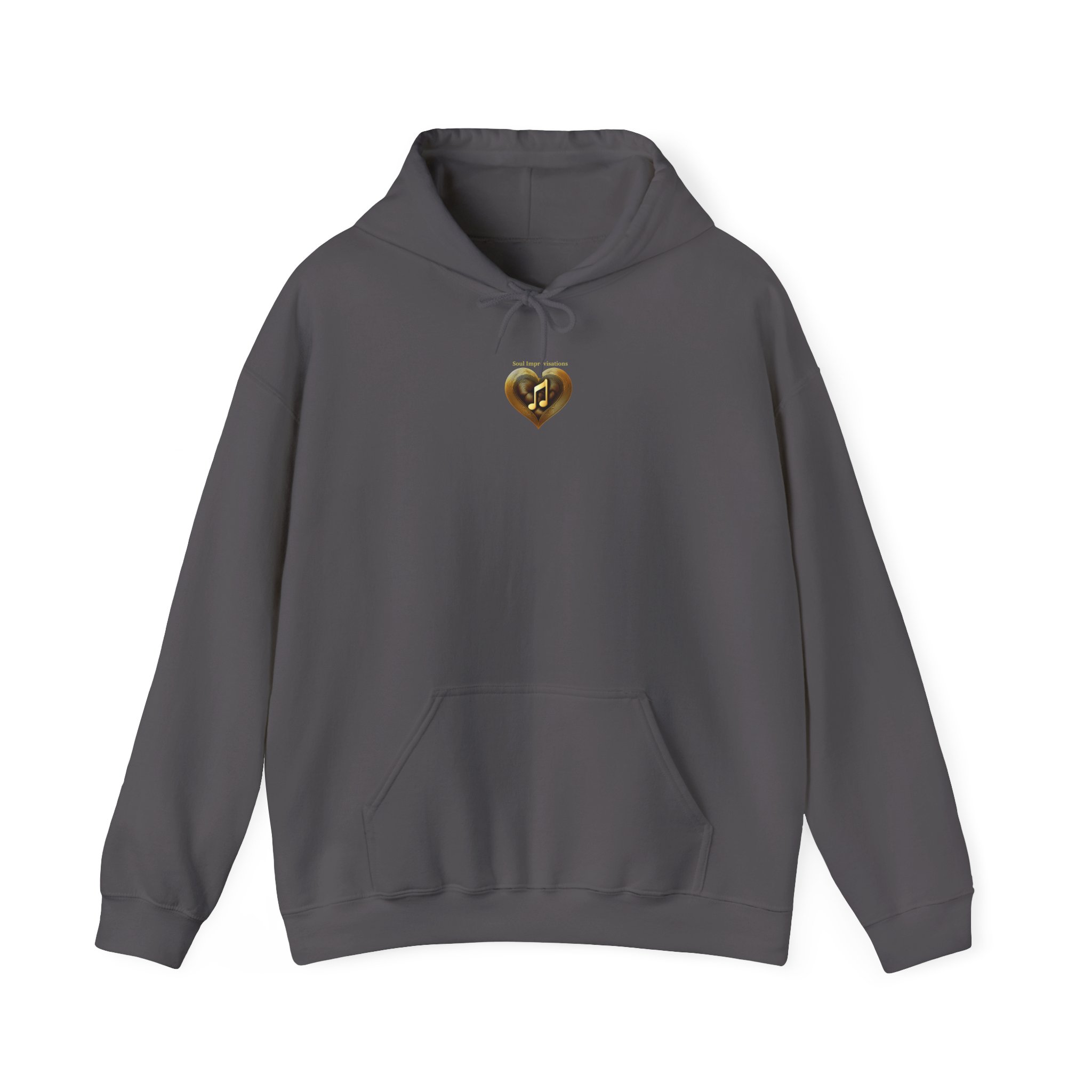 Gold Musical Heart Unisex Heavy Blend™ Pullover Hooded Sweatshirt - Image 14