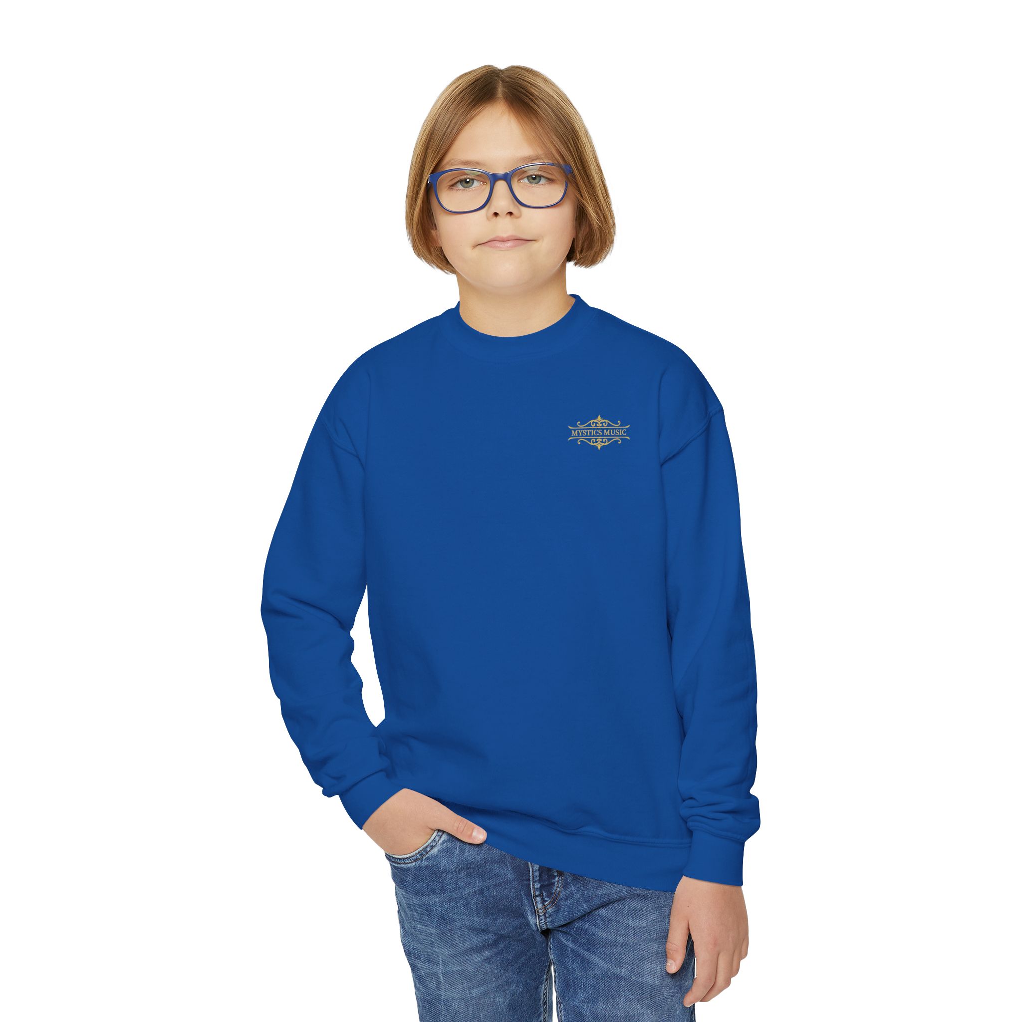 Mystics Music Youth Crewneck Sweatshirt (left chest logo) - Image 13