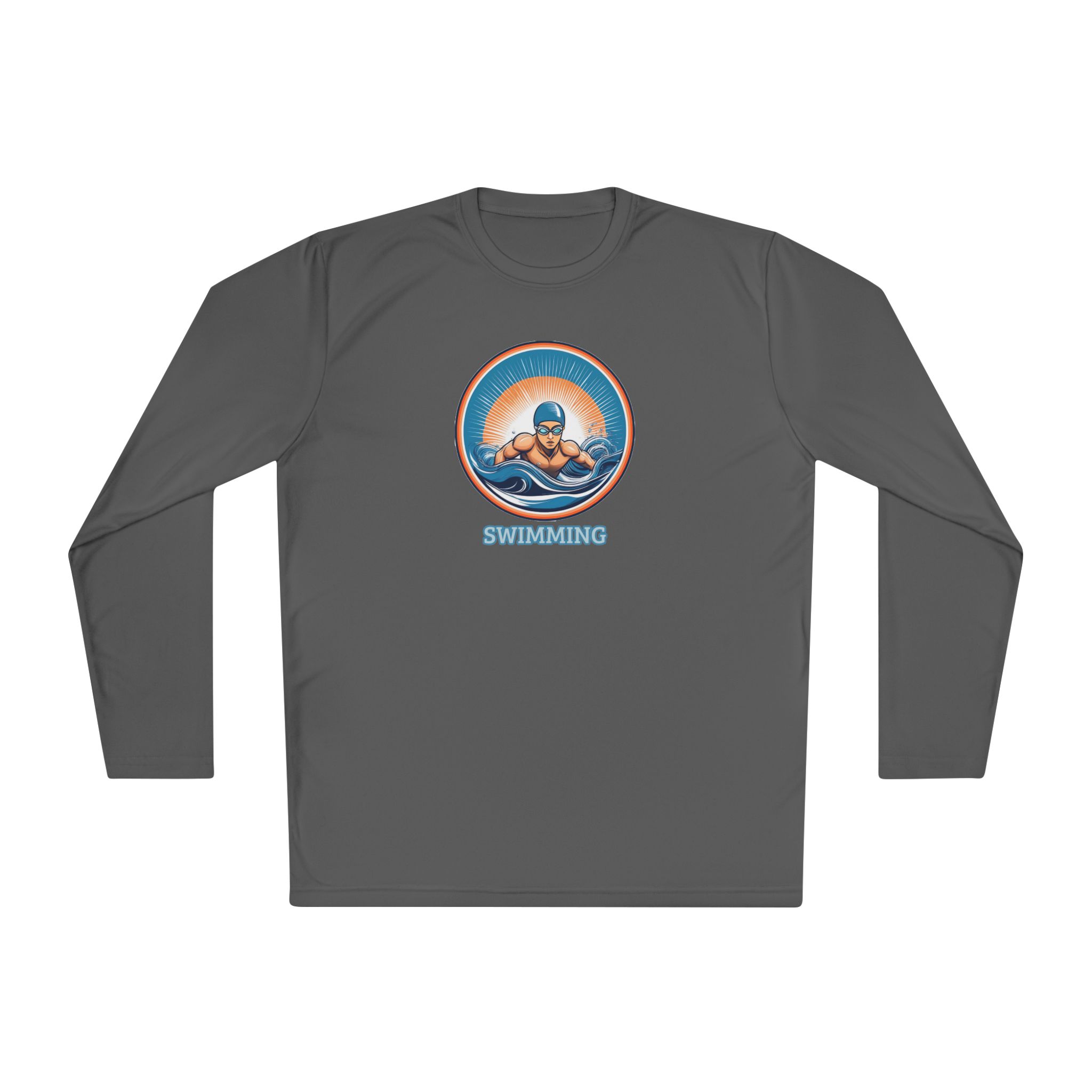 Men's Swimming - Unisex Lightweight Long Sleeve T-Shirt - Image 3