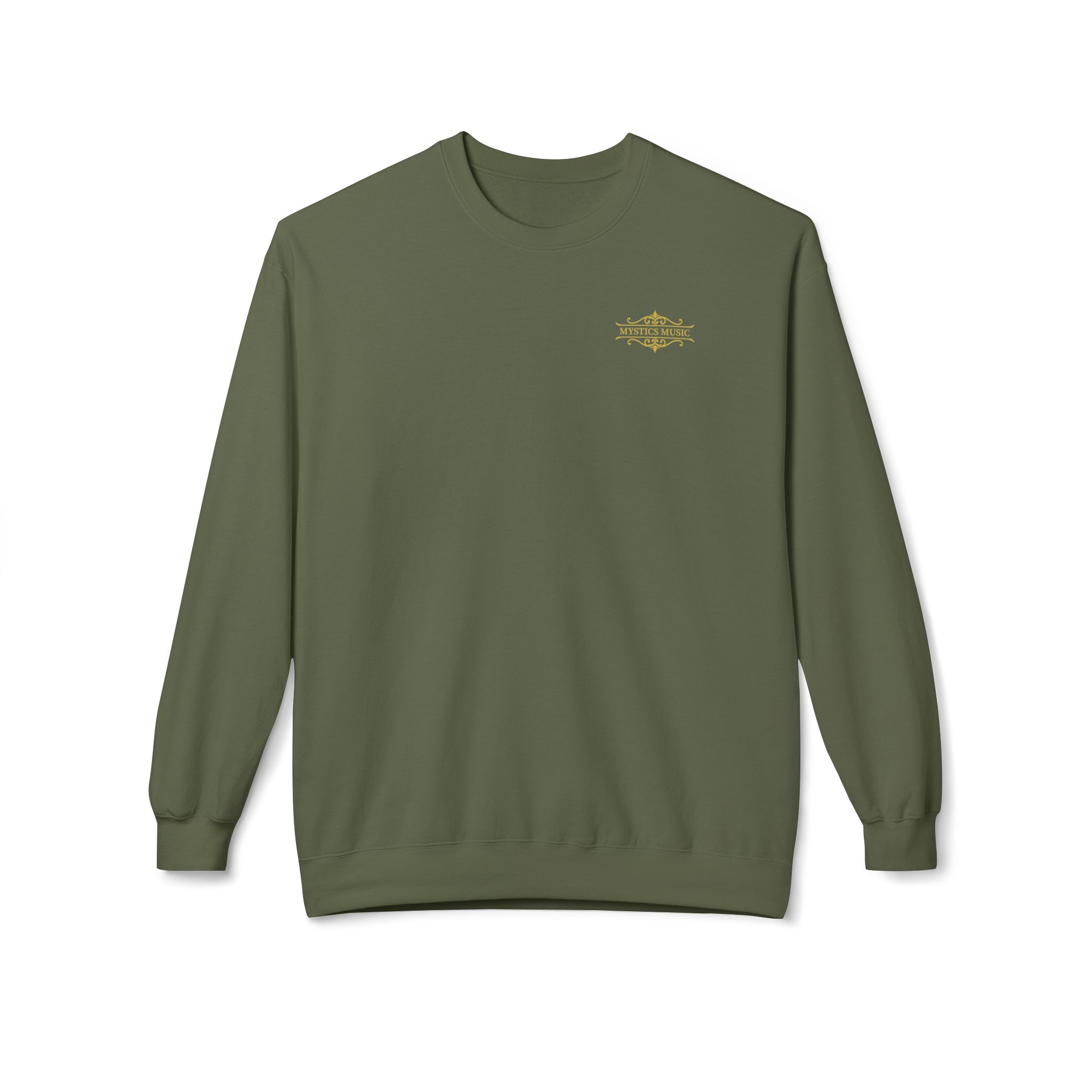 Mystics Music Unisex Midweight Crewneck Sweatshirt (dark colors - left chest logo) - Image 12