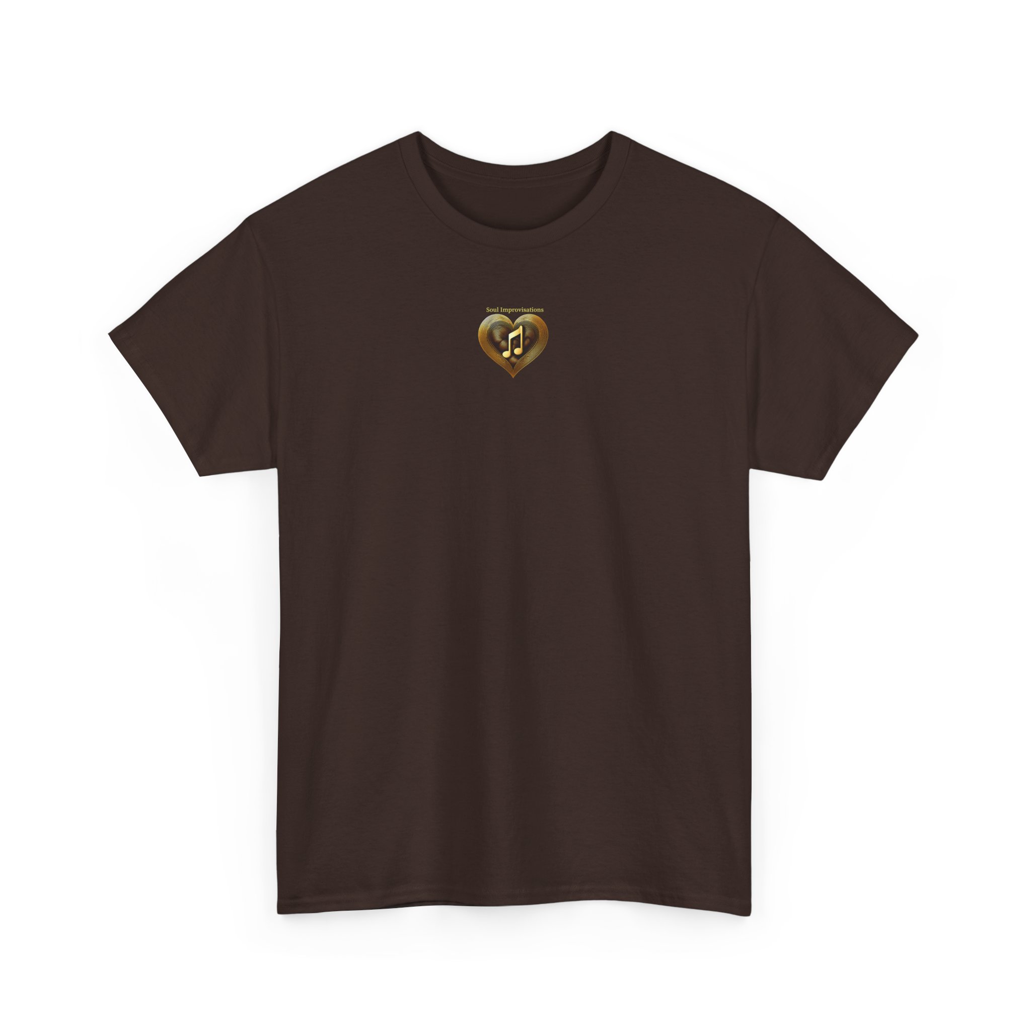 Gold Musical Heart Unisex Heavy Cotton Short Sleeve T-Shirt - Image 17