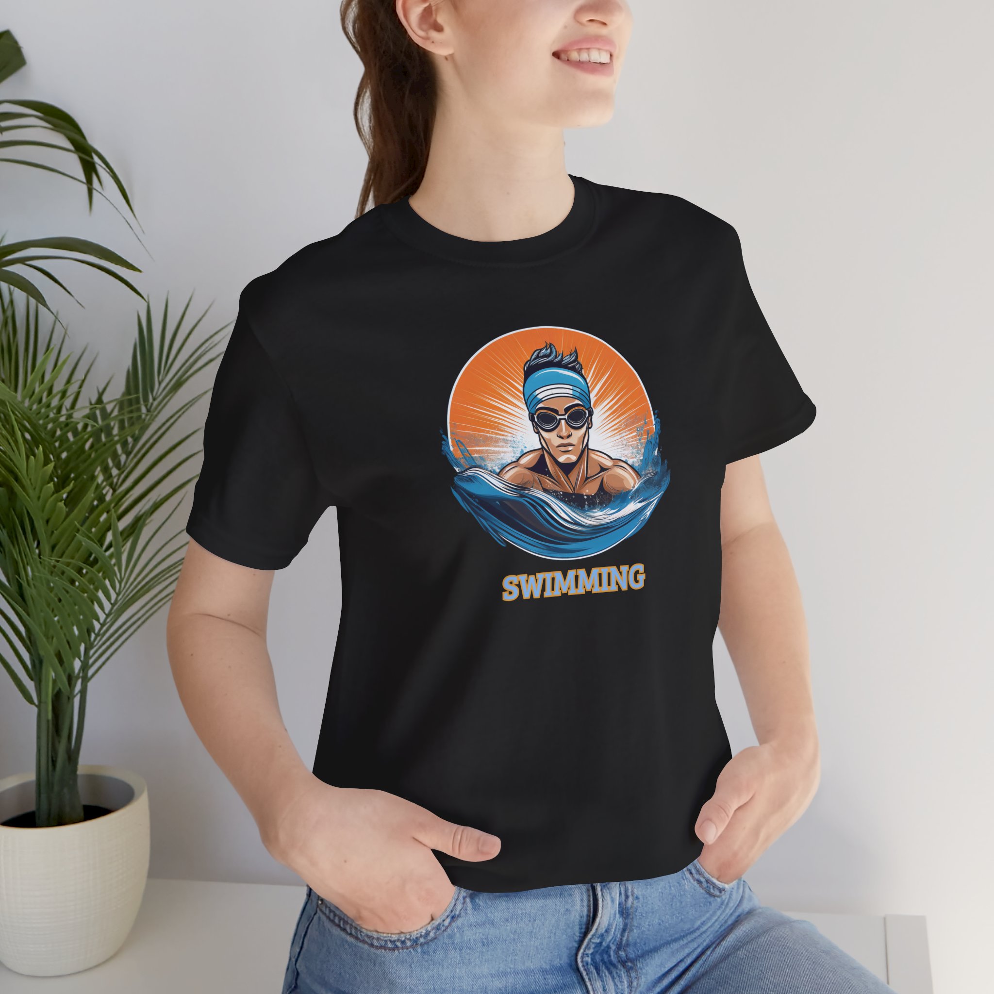 Women's Swimming - Unisex Jersey Short Sleeve T-Shirt