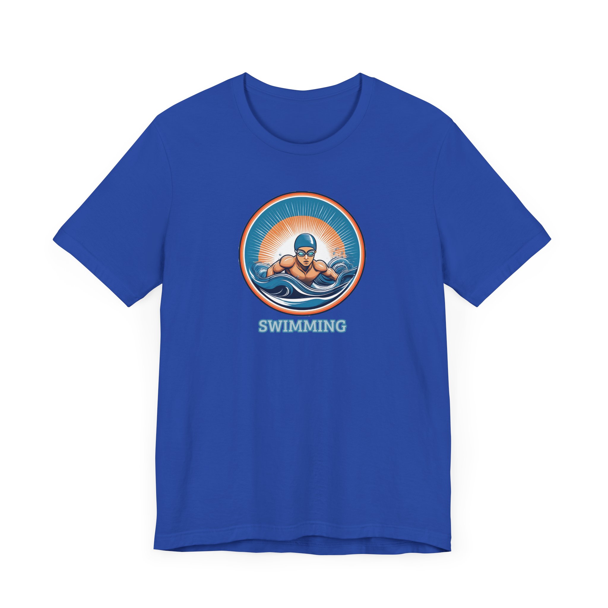Men's Swimming - Unisex Jersey Short Sleeve T-Shirt - Image 6