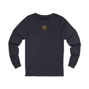 Gold Musical Heart Unisex Jersey Long Sleeve T-Shirt