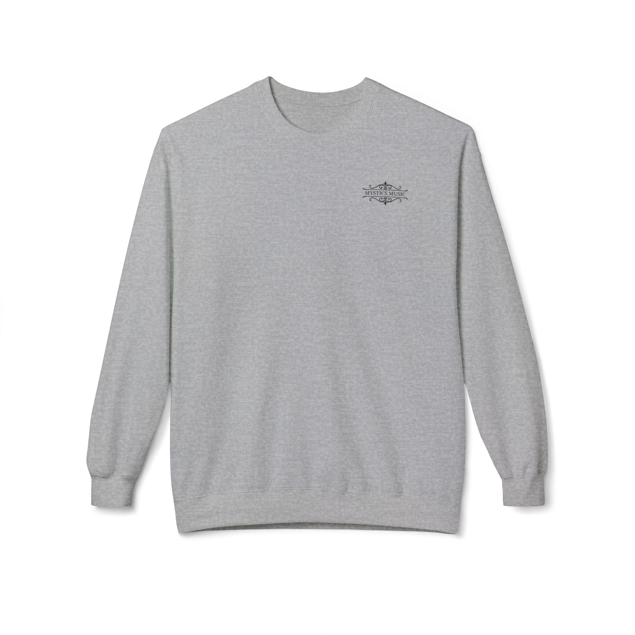 Mystics Music Unisex Midweight Crewneck Sweatshirt (light colors - left chest logo) - Image 4