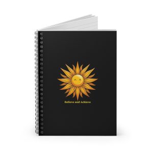 Believe & Achieve Sunshine Spiral Notebook