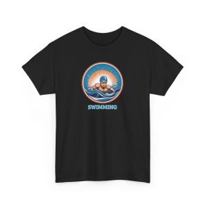 Men's Swimming Unisex Heavy Cotton Short Sleeve T-Shirt