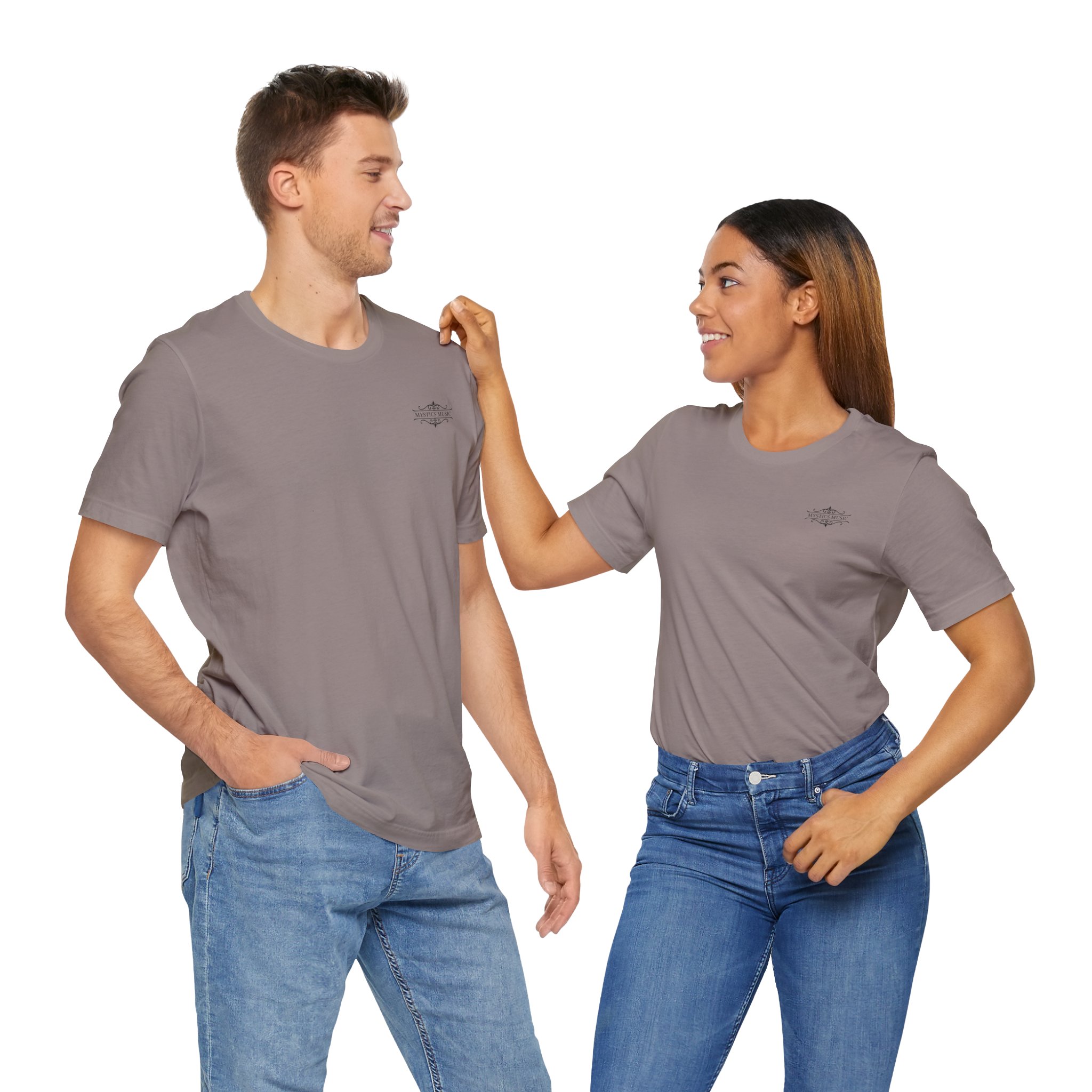 Mystics Music Unisex Jersey Short Sleeve T-Shirt (light colors - left chest logo) - Image 13