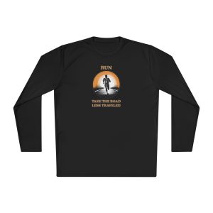 Running - Take The Road Less Traveled Unisex Leightweight Long Sleeve T-Shirt