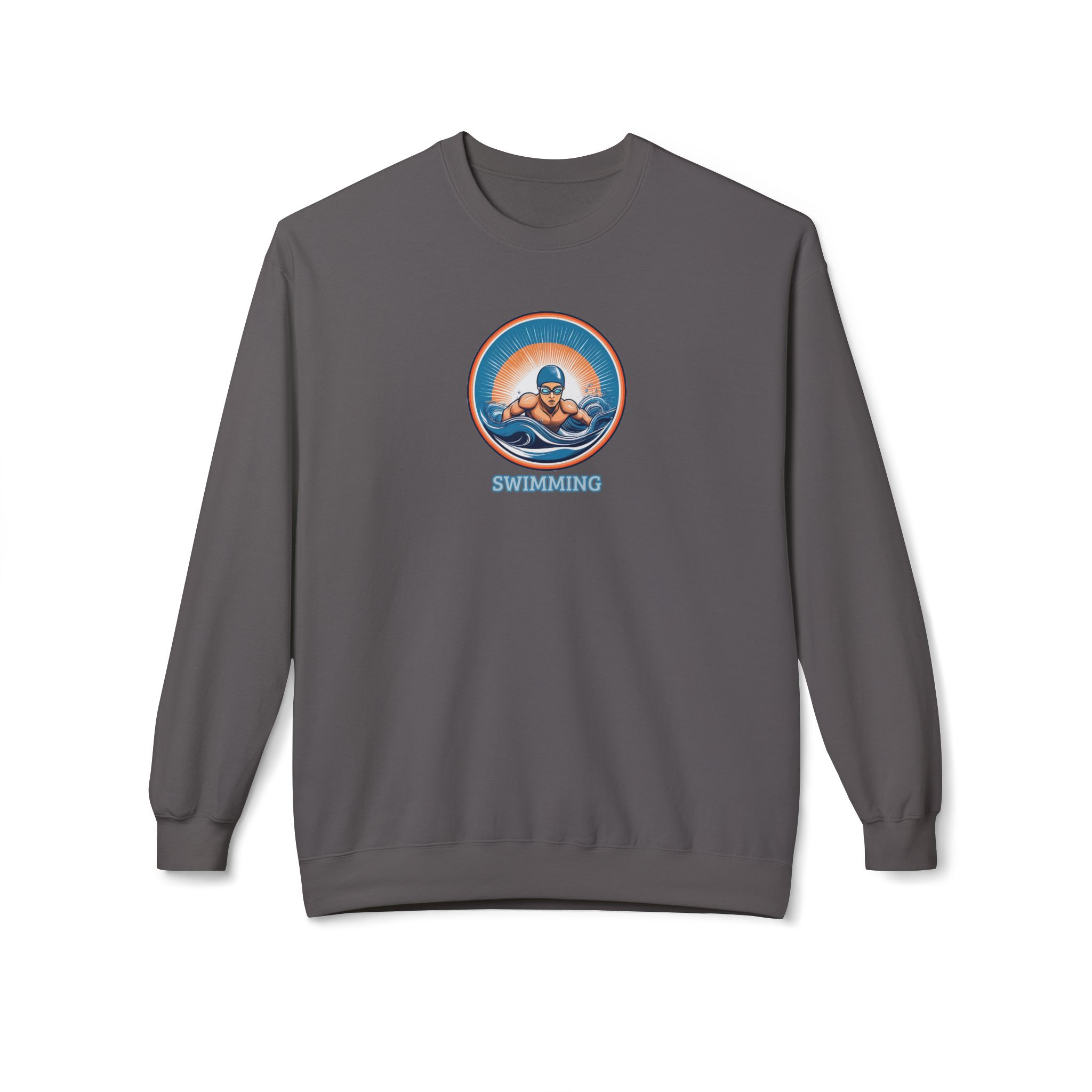 Men's Swimming - Unisex Midweight Crewneck Sweatshirt - Image 12