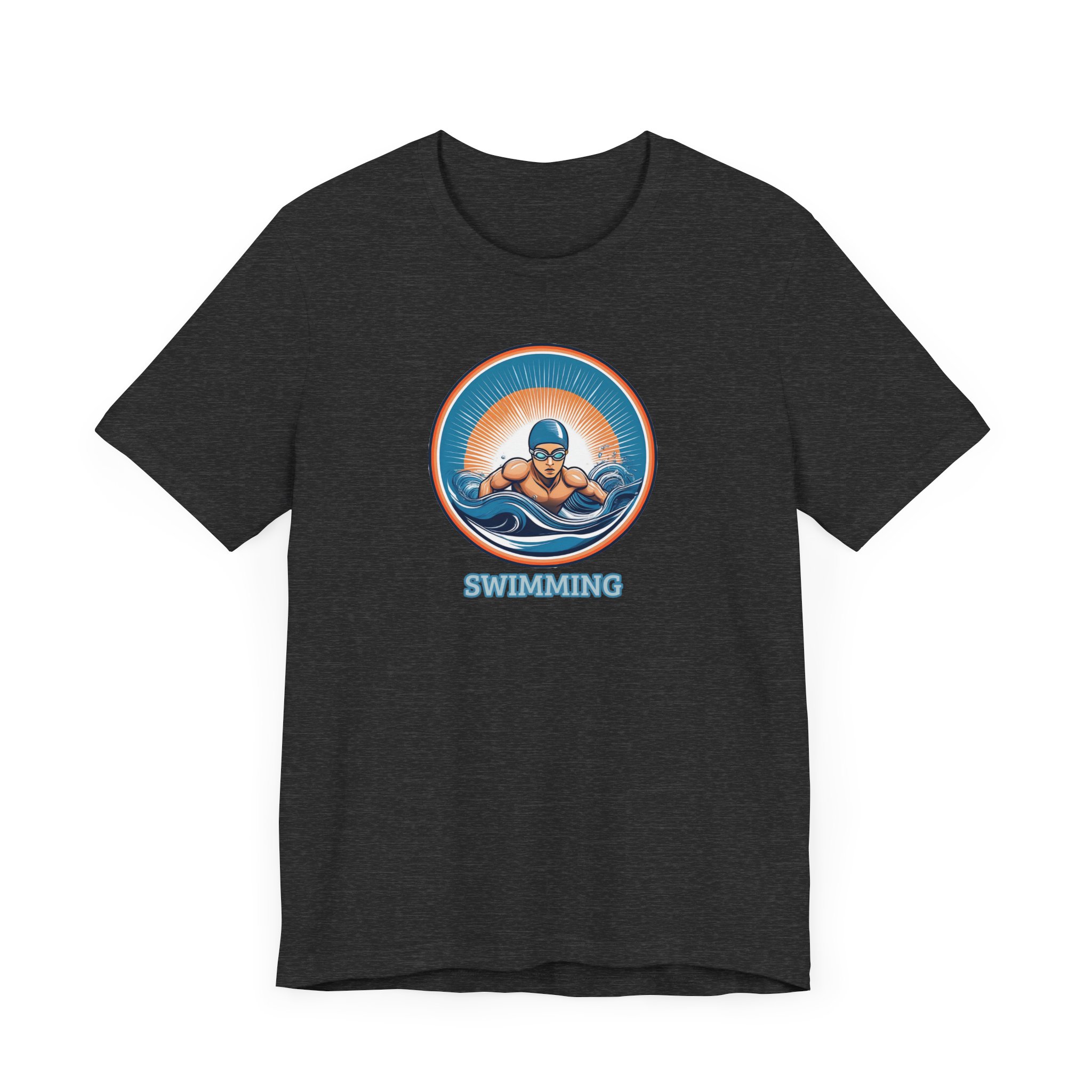 Men's Swimming - Unisex Jersey Short Sleeve T-Shirt - Image 24