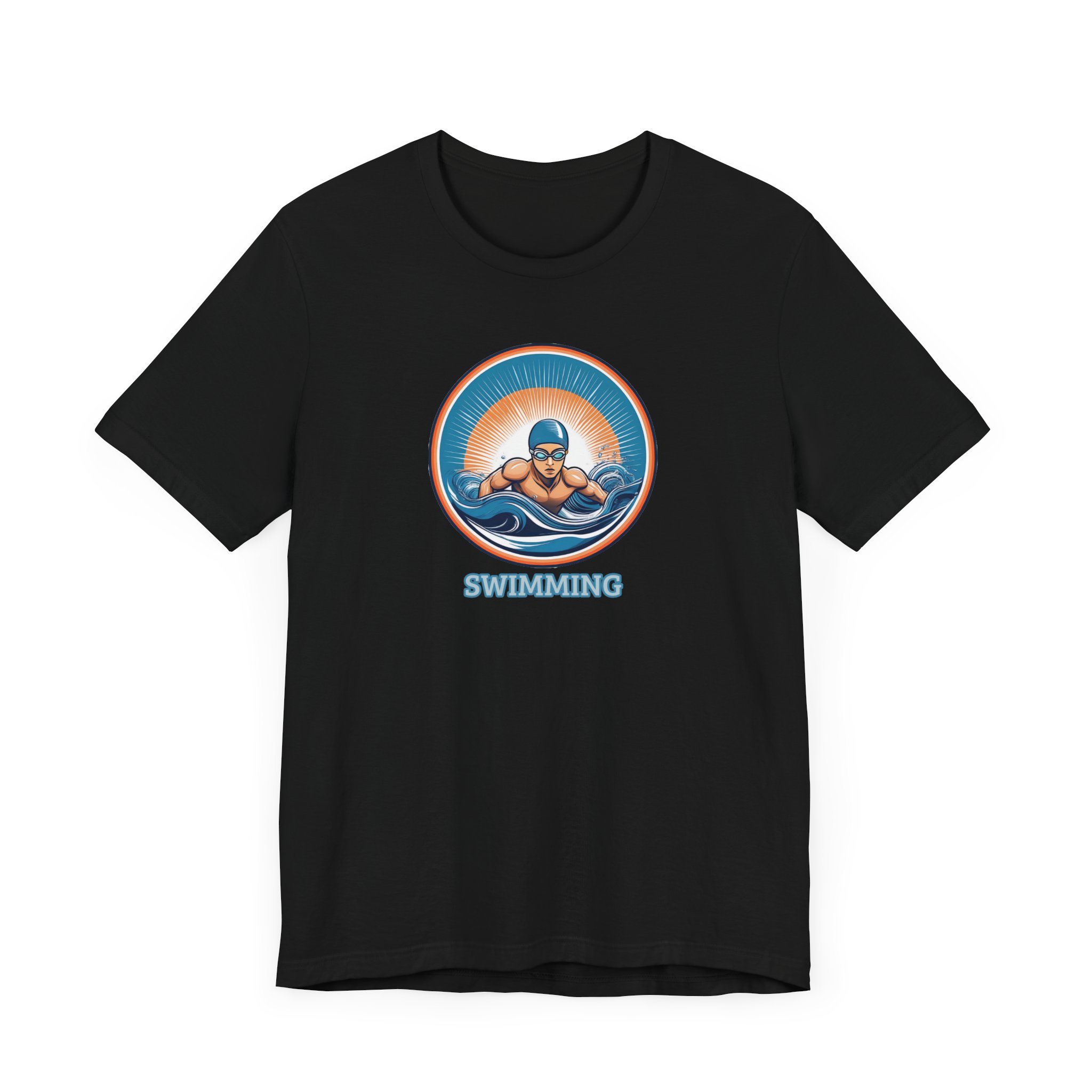 Men's Swimming - Unisex Jersey Short Sleeve T-Shirt - Image 12