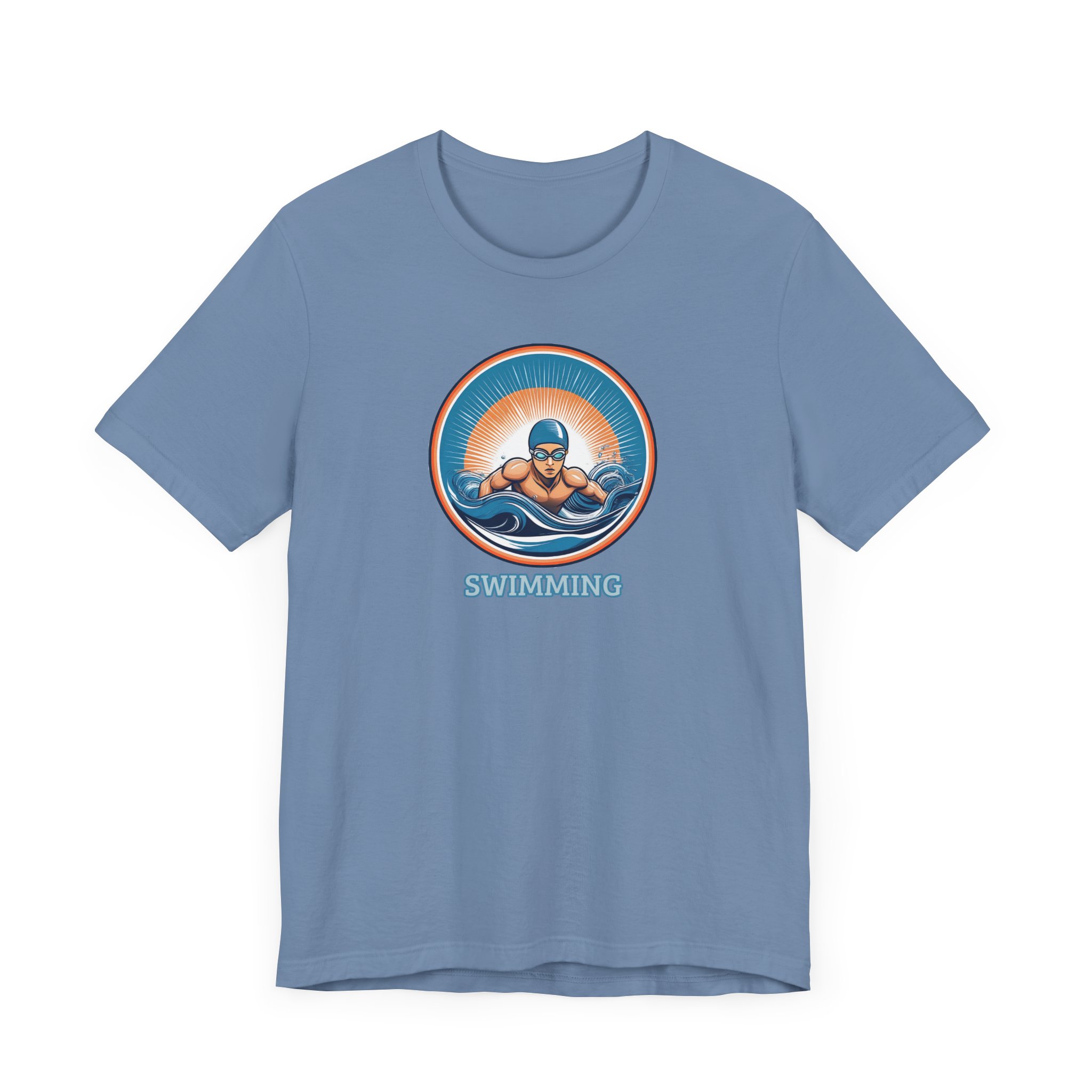 Men's Swimming - Unisex Jersey Short Sleeve T-Shirt - Image 15