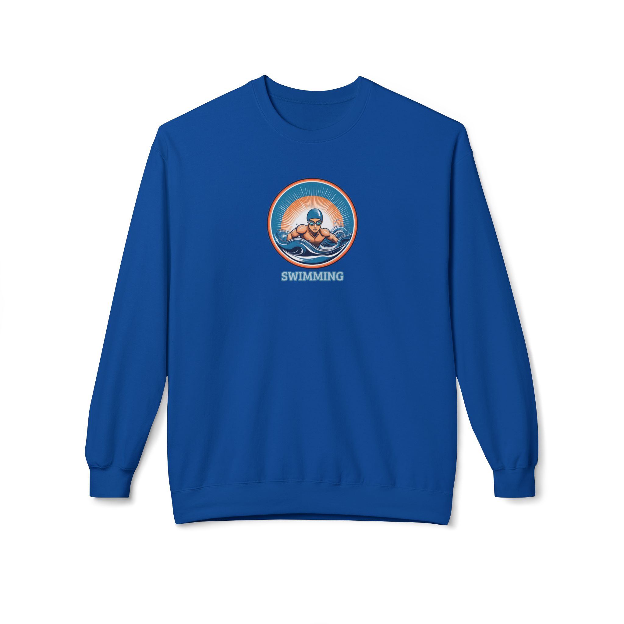 Men's Swimming - Unisex Midweight Crewneck Sweatshirt - Image 15