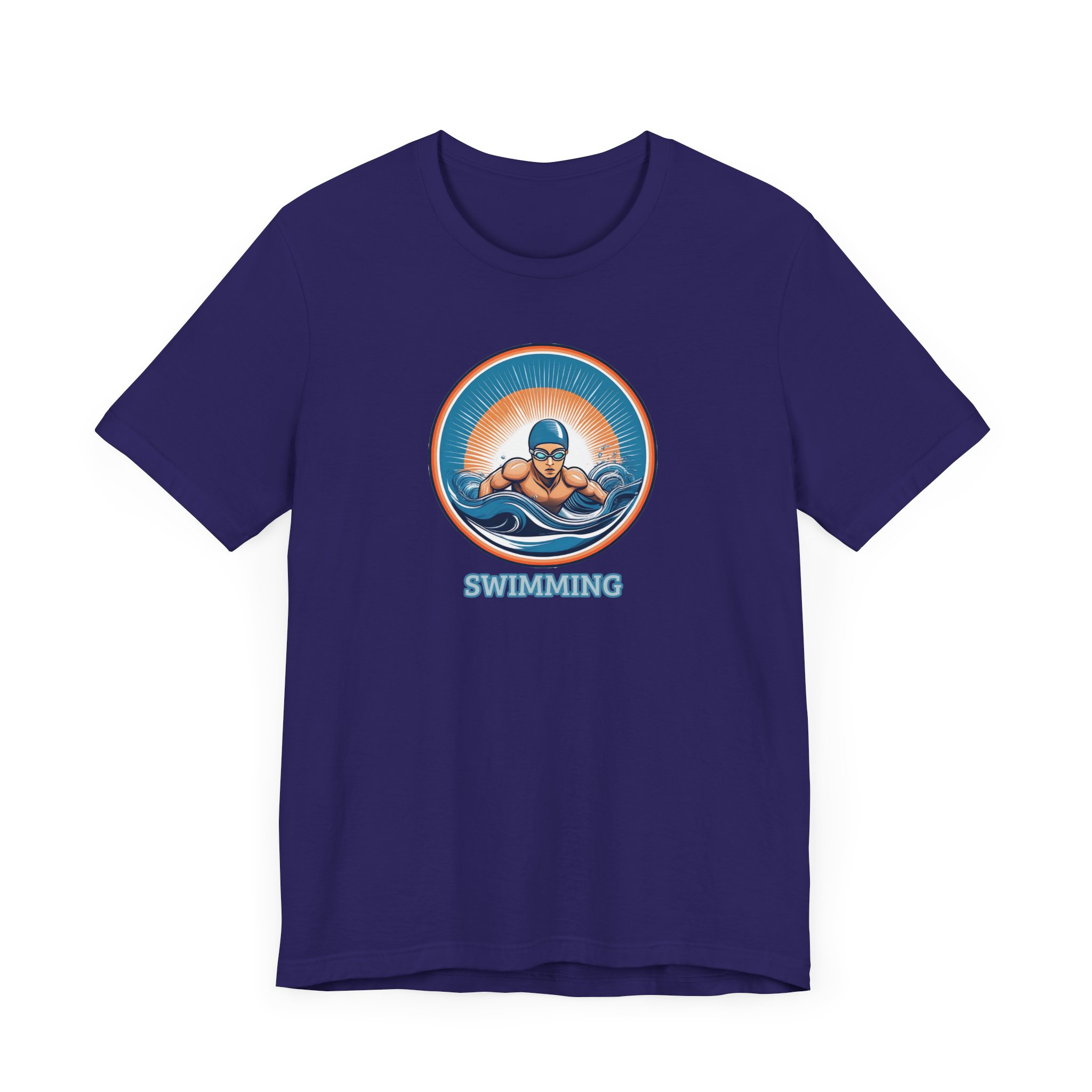 Men's Swimming - Unisex Jersey Short Sleeve T-Shirt - Image 3