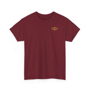 Mystics Music Unisex Heavy Cotton Short Sleeve T-Shirt (dark colors - left chest logo)